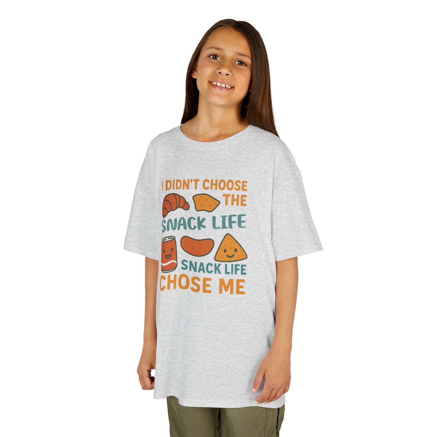 Snack Life Kids Tee, Funny Kids T-Shirt, Snack Lover Shirt, Birthday Gift for Kids, Cute Food Tee