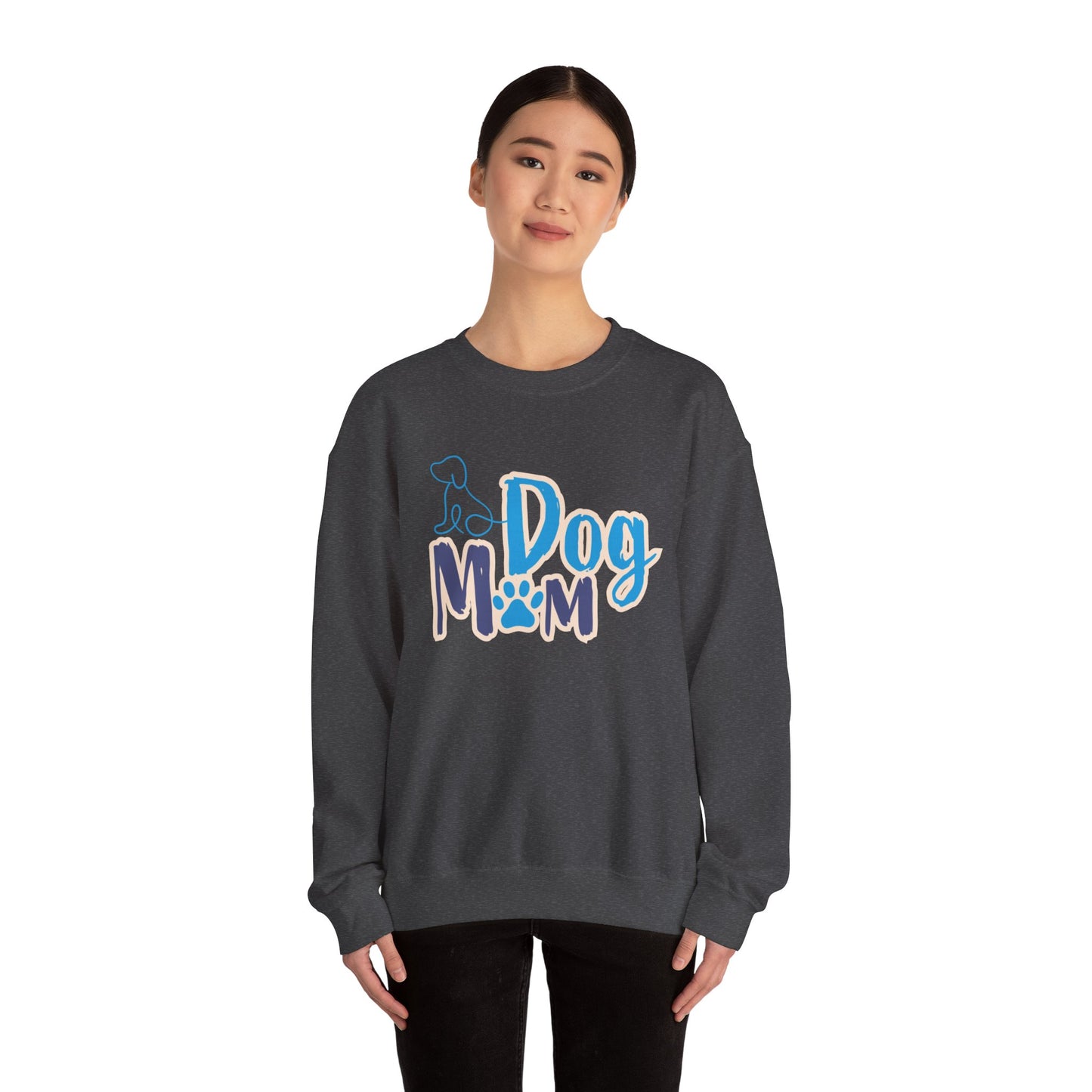 Dog Mom Sweatshirt, Unisex Dog Lover Crewneck, Pet Owner Gift, Cozy Casual Wear, Birthday & Holiday Gift for Dog Lovers