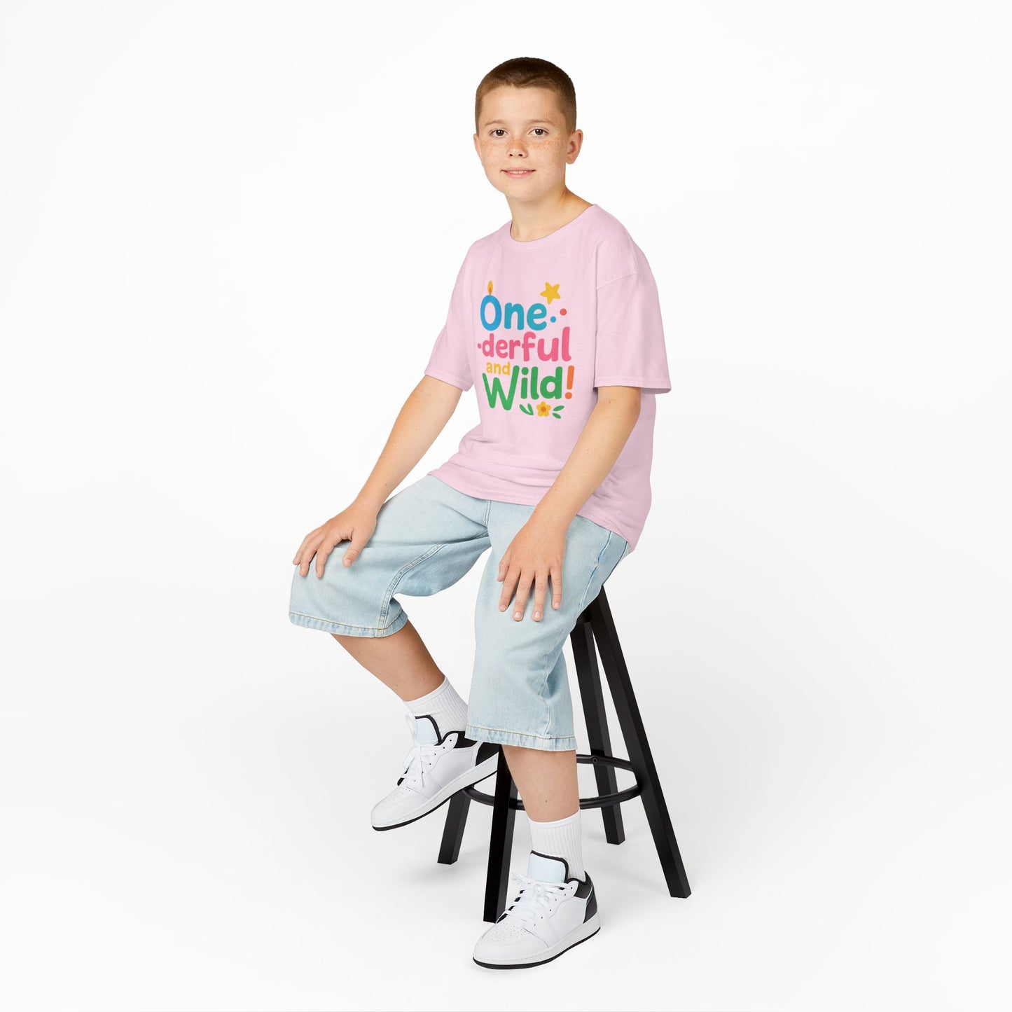 One-derful and Wild Kids Tee, Fun Birthday Gift, Toddler T-Shirt, Playful Cotton Shirt, Colorful Kids Apparel