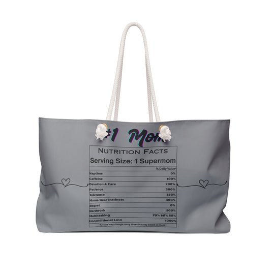 Mom's Weekender Bag - Perfect Gift for Supermoms, Travel Tote, Mother's Day, Stylish & Practical Diaper Bag, Gym Bag