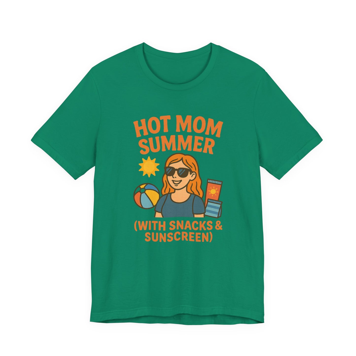 Hot Mom Summer Tee, Perfect for Summer Vacations, Mothers Day Gift, Family Outings, Beach Parties, Fun Summer Style