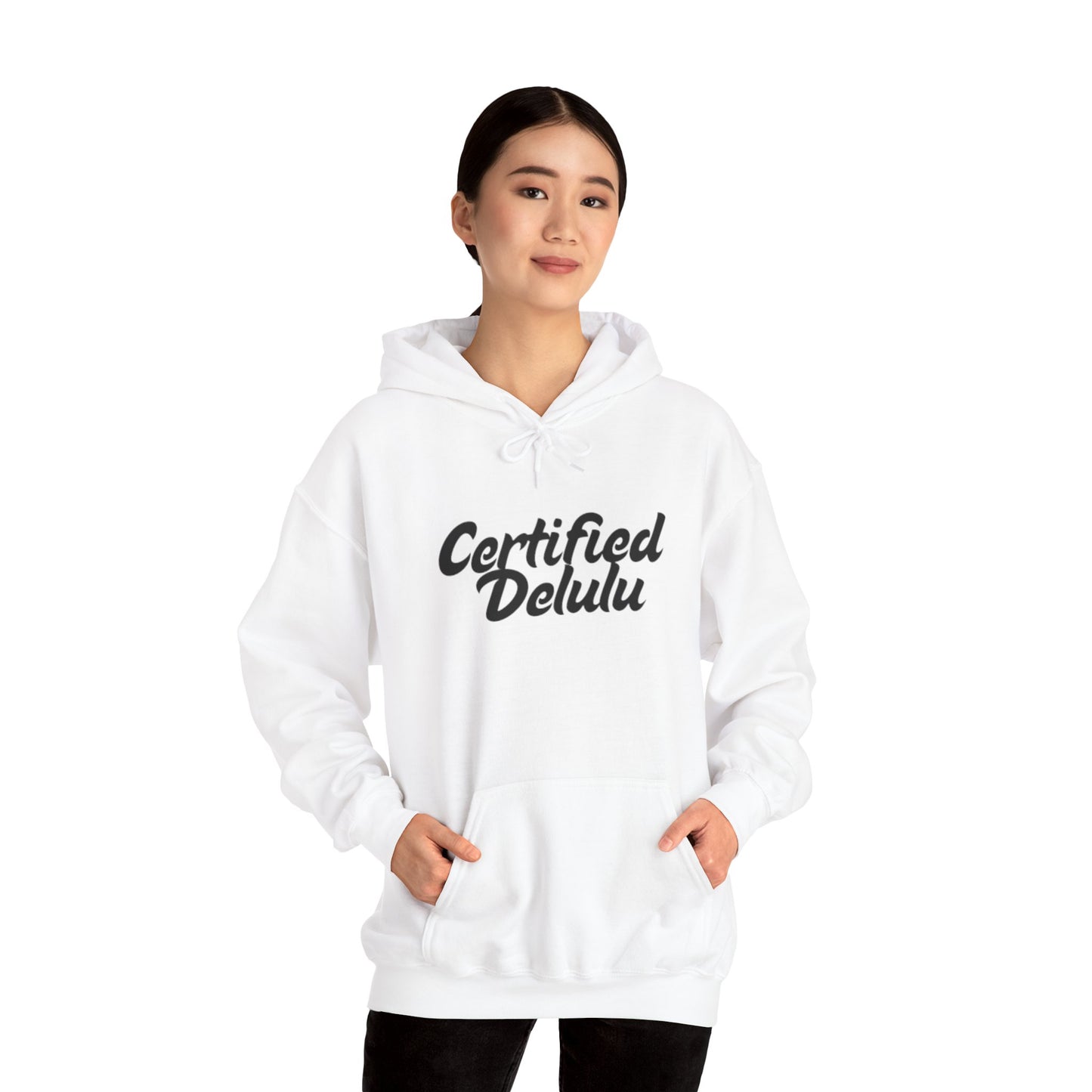 Certified Delulu Unisex Hoodie - Cozy Sweatshirt for Everyday Comfort