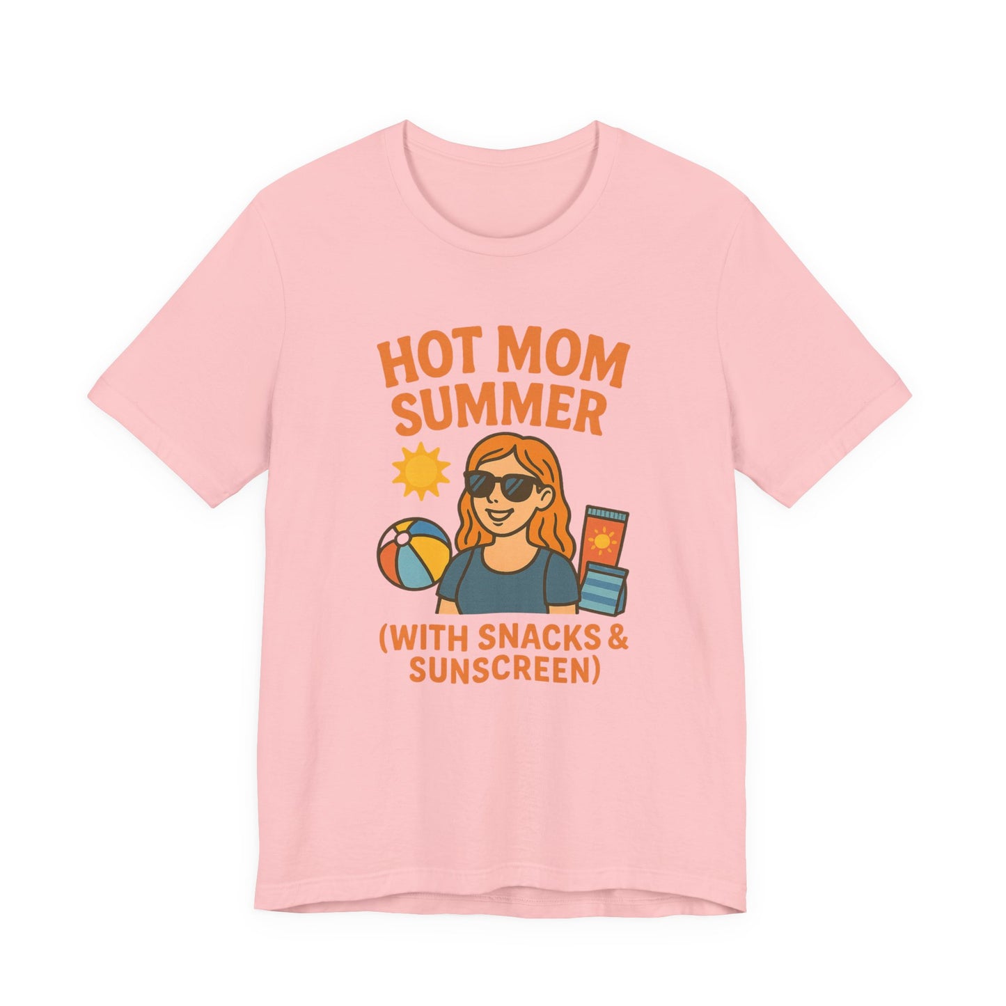 Hot Mom Summer Tee, Perfect for Summer Vacations, Mothers Day Gift, Family Outings, Beach Parties, Fun Summer Style
