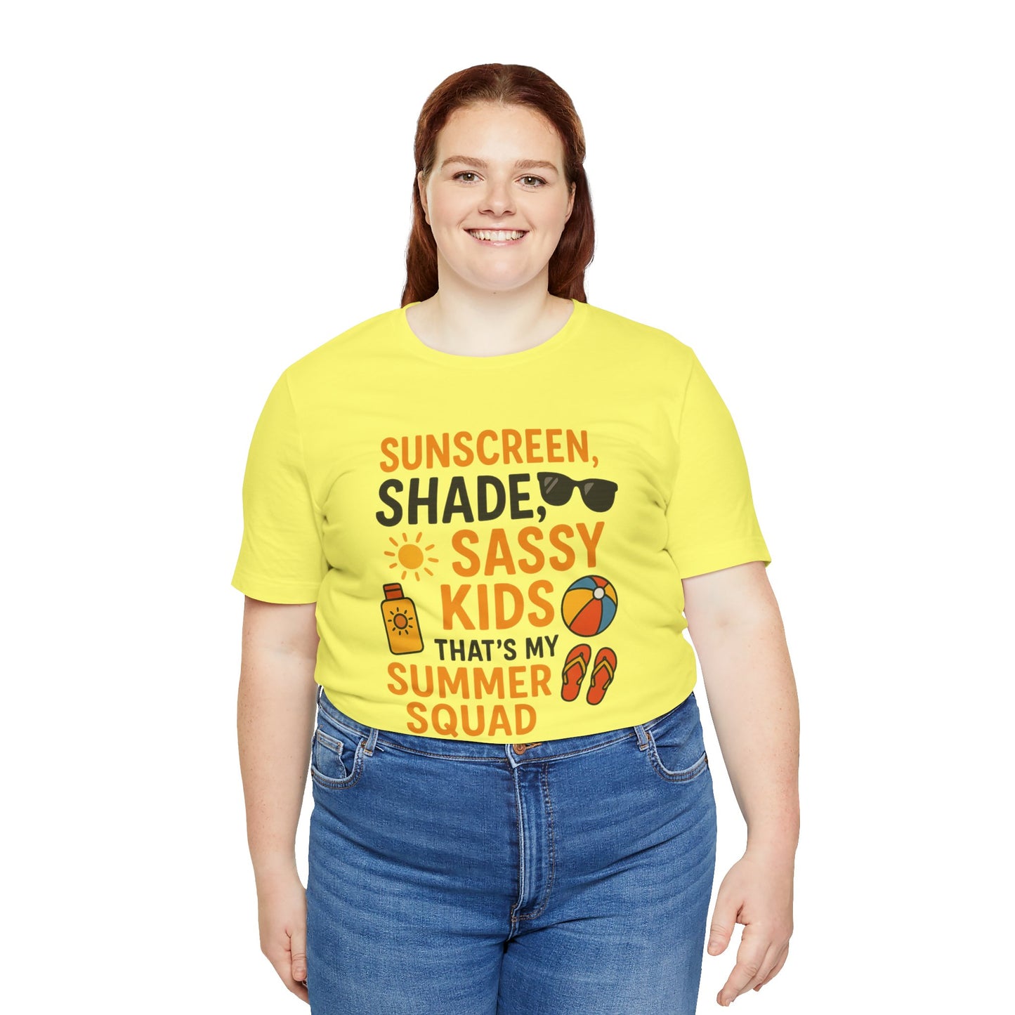 Sassy Summer Squad Tee - Fun Unisex T-Shirt for Family Outings, Beach Days, Summer Parties, Mom Gift, Kids Activity