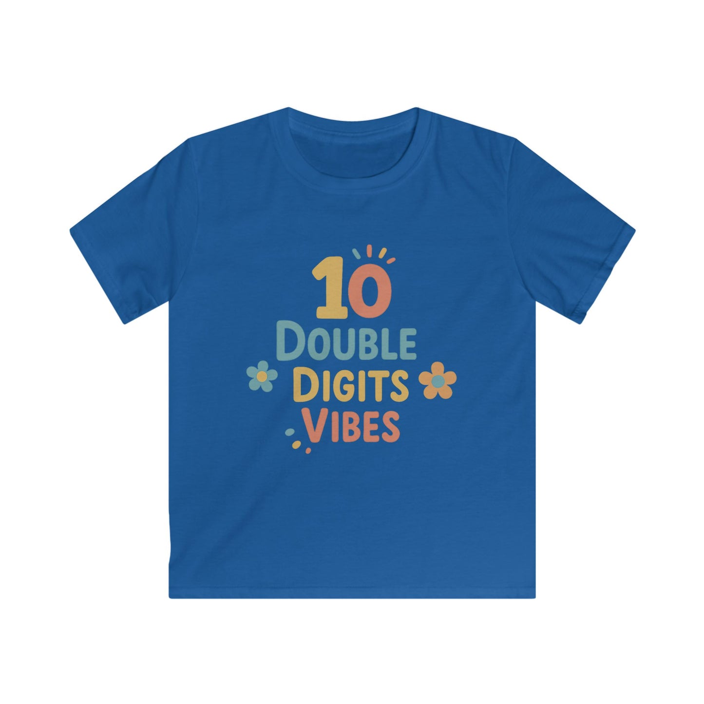 Celebration Tee for Kids - 10 Double Digits Vibes, Birthday Shirt, Youth Apparel, Playful Gift, Fun Children's Fashion
