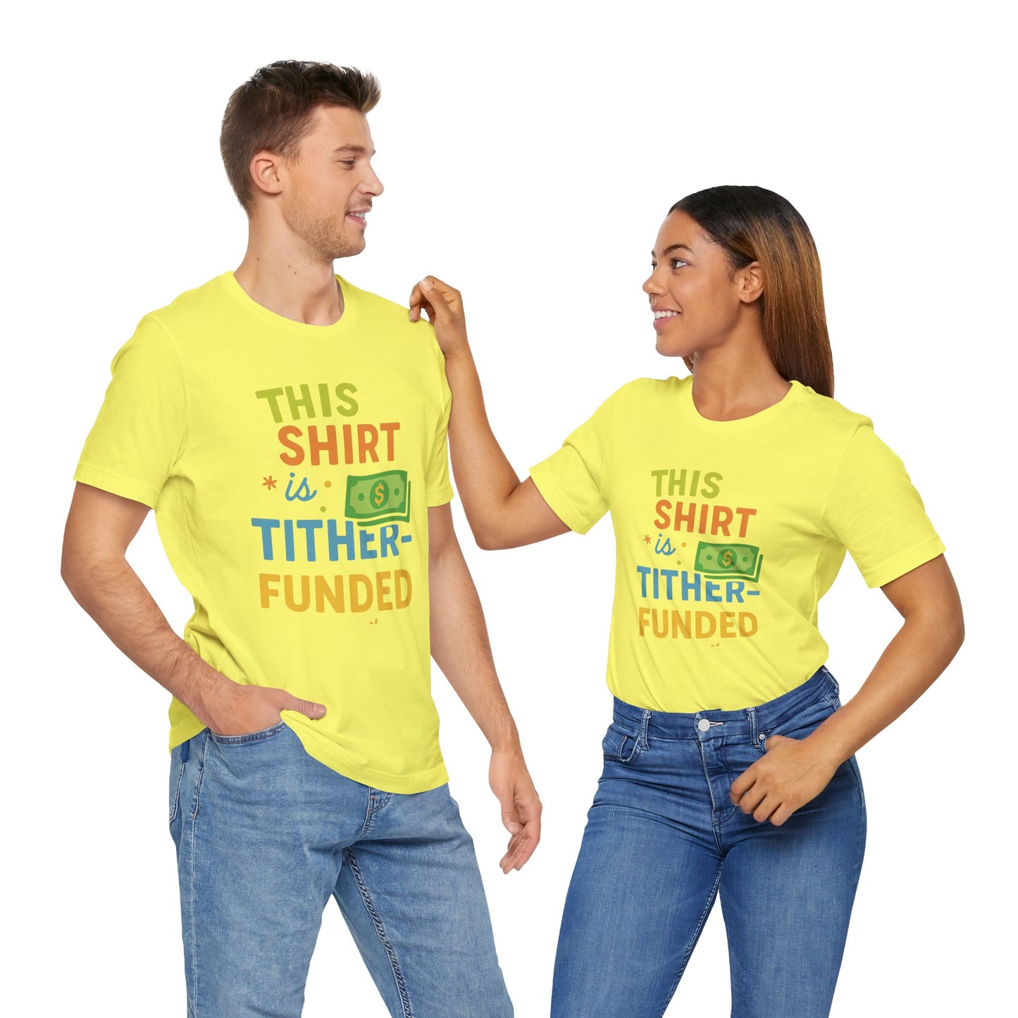 T-Shirt with Fun Funding Design, Humor Tee for Casual Wear, Unique Gift for Gamers, Great for Birthdays and Events, Playful and Stylish