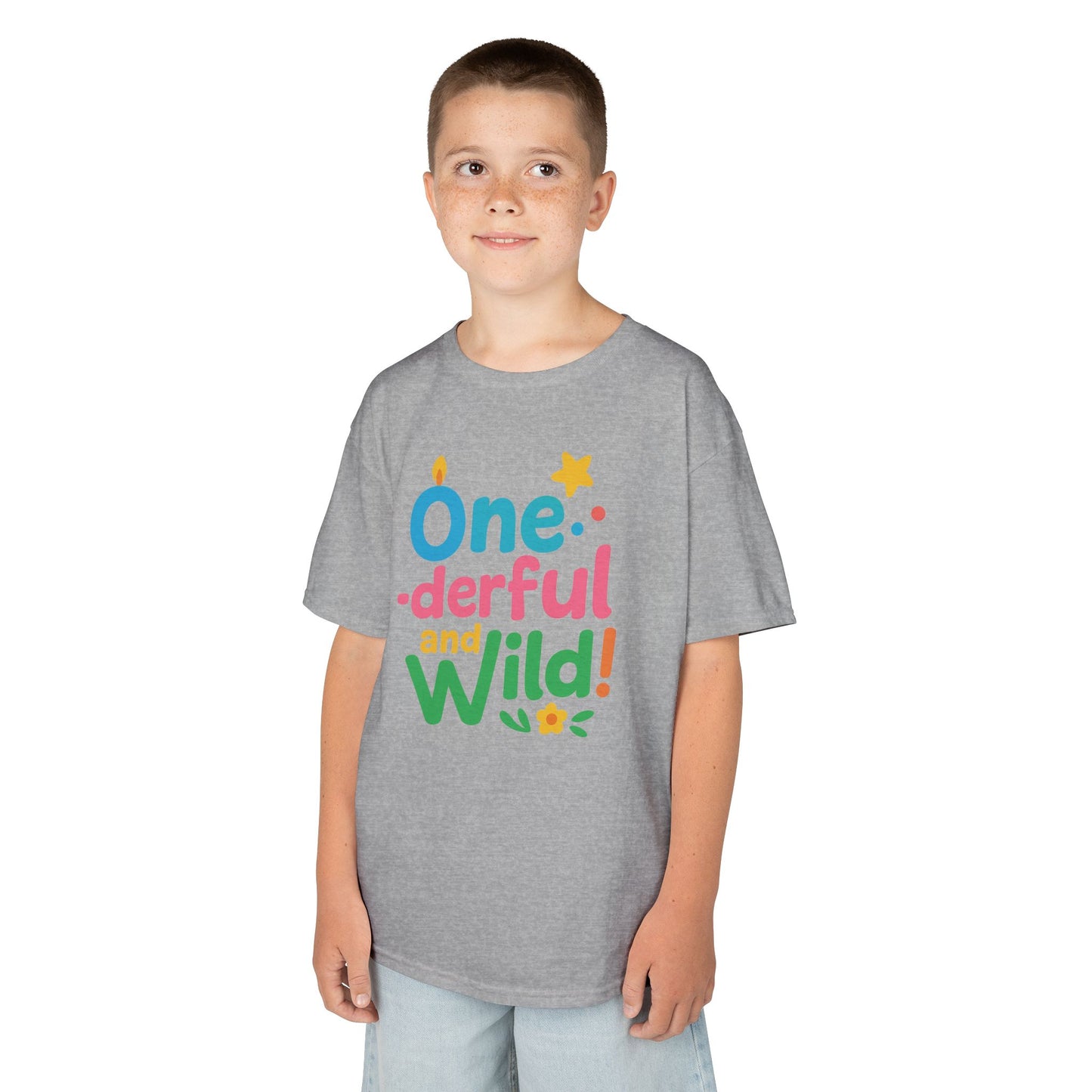 One-derful and Wild Kids Tee, Fun Birthday Gift, Toddler T-Shirt, Playful Cotton Shirt, Colorful Kids Apparel