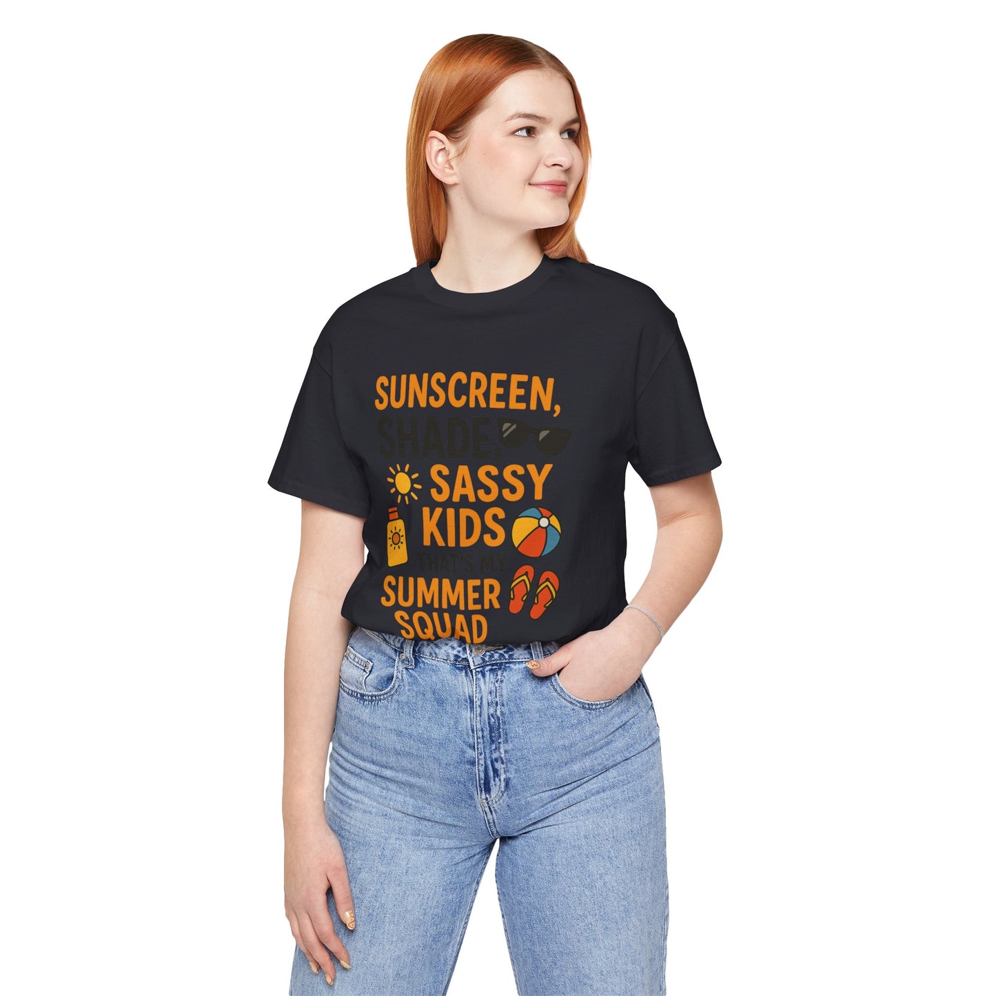 Sassy Summer Squad Tee - Fun Unisex T-Shirt for Family Outings, Beach Days, Summer Parties, Mom Gift, Kids Activity