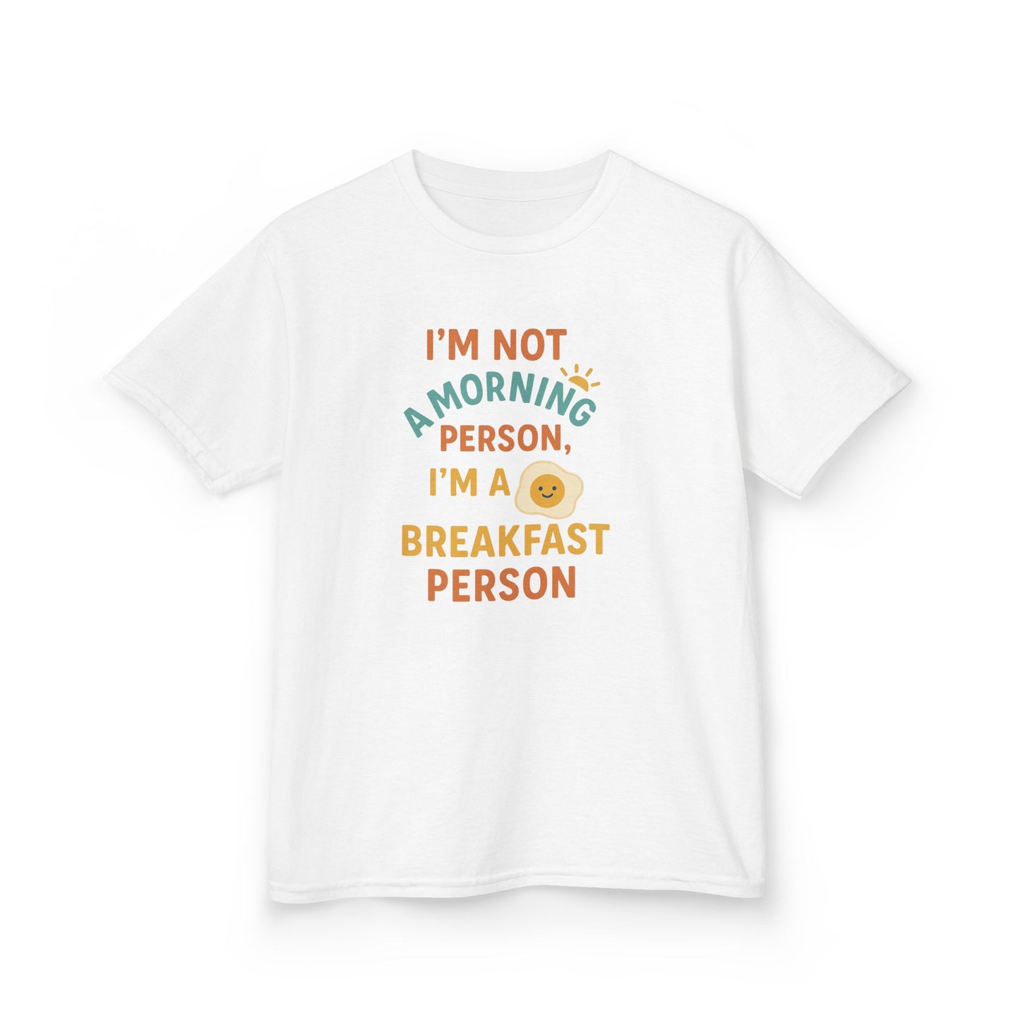 Funny Breakfast Kids Tee for Little Food Lovers, Kid's Cotton Shirt, Morning Humor Tee, Gift for Foodie Kids, Cute Toddler Outfit