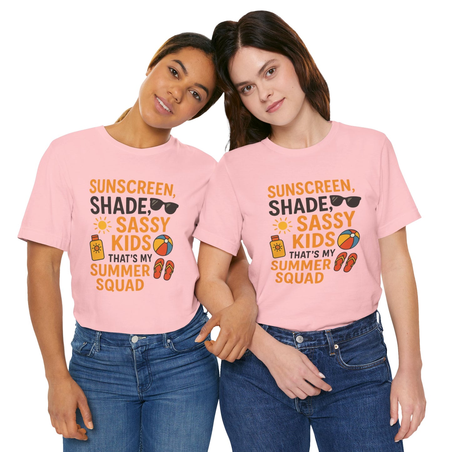 Sassy Summer Squad Tee - Fun Unisex T-Shirt for Family Outings, Beach Days, Summer Parties, Mom Gift, Kids Activity