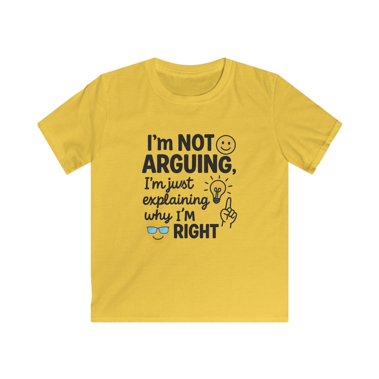 Kids Humor Tee - I'm Not Arguing, Just Explaining | Funny Kids Shirt, Gift for Birthdays, Family Events, Casual Wear