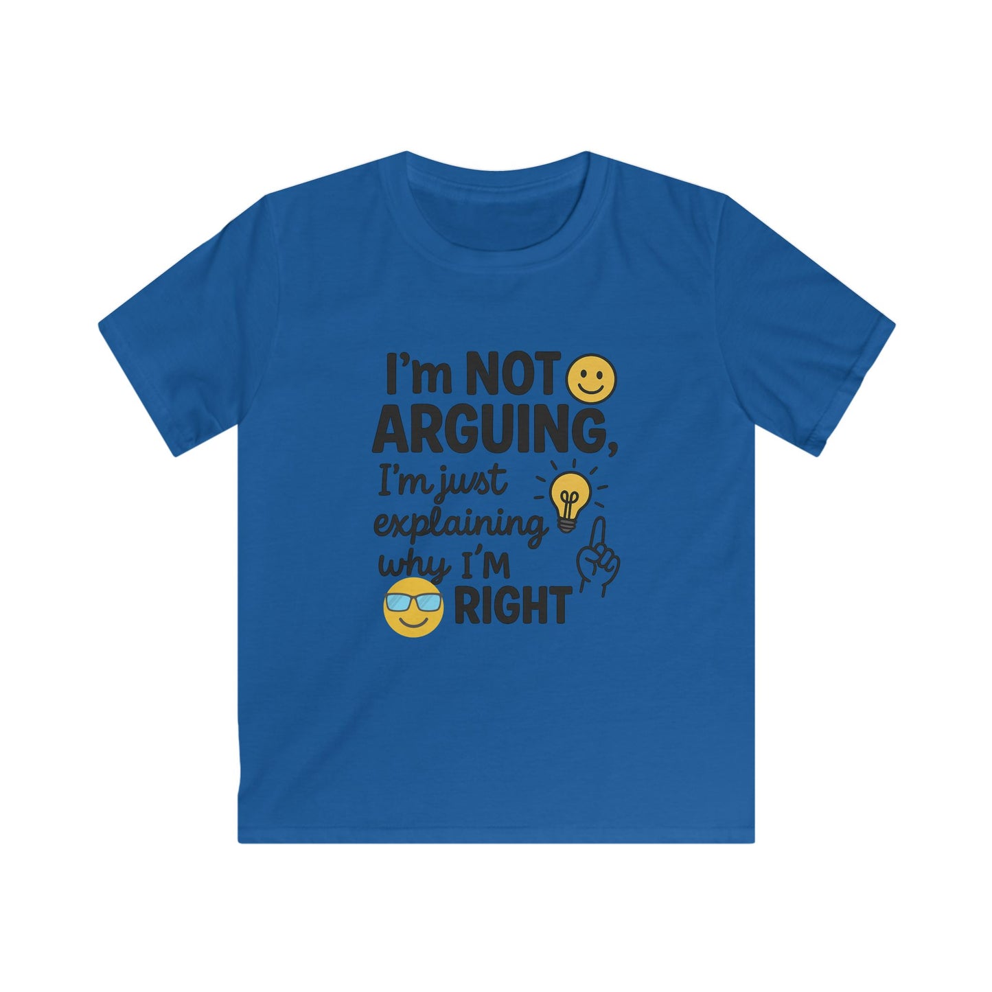 Kids Humor Tee - I'm Not Arguing, Just Explaining | Funny Kids Shirt, Gift for Birthdays, Family Events, Casual Wear