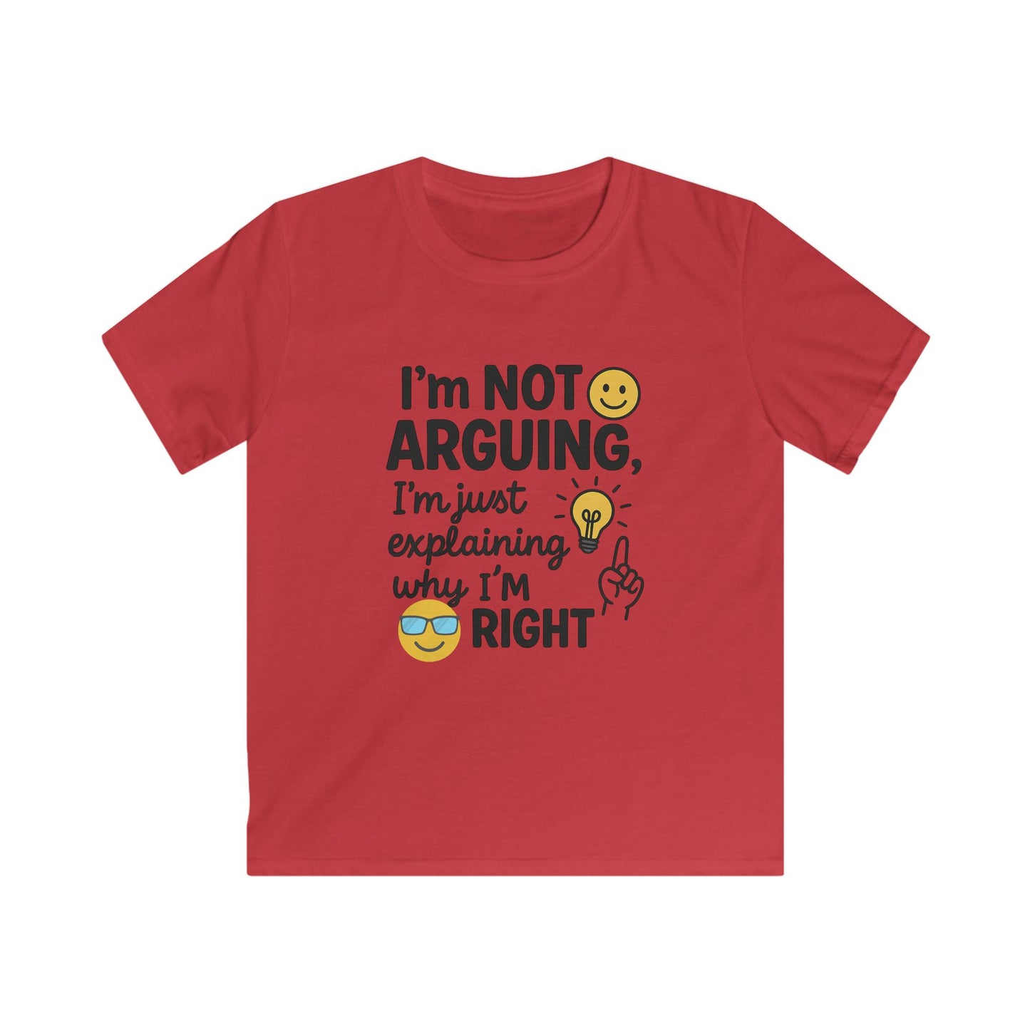 Kids Humor Tee - I'm Not Arguing, Just Explaining | Funny Kids Shirt, Gift for Birthdays, Family Events, Casual Wear
