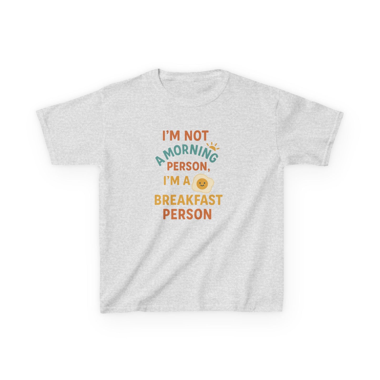 Funny Breakfast Kids Tee for Little Food Lovers, Kid's Cotton Shirt, Morning Humor Tee, Gift for Foodie Kids, Cute Toddler Outfit