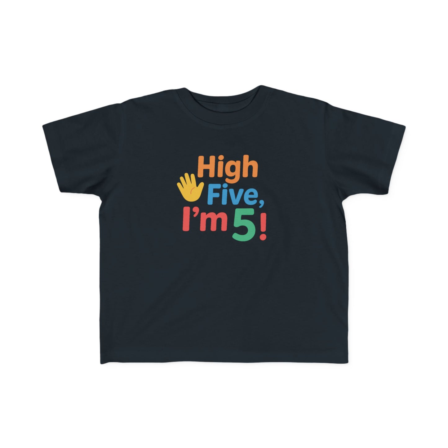 Toddler Birthday Tee | High Five I’m 5 | Fun Kids Shirt, 5th Birthday Gift, Toddler Apparel, Celebration Tee, Kids Party Outfit