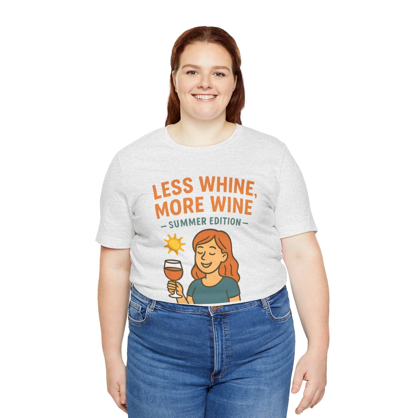 Less Whine, More Wine Tee | Fun Unisex Summer Shirt, Vintage Wine Lover Gift, Relaxed Fit Graphic Tee, Casual Wear, Party Outfit