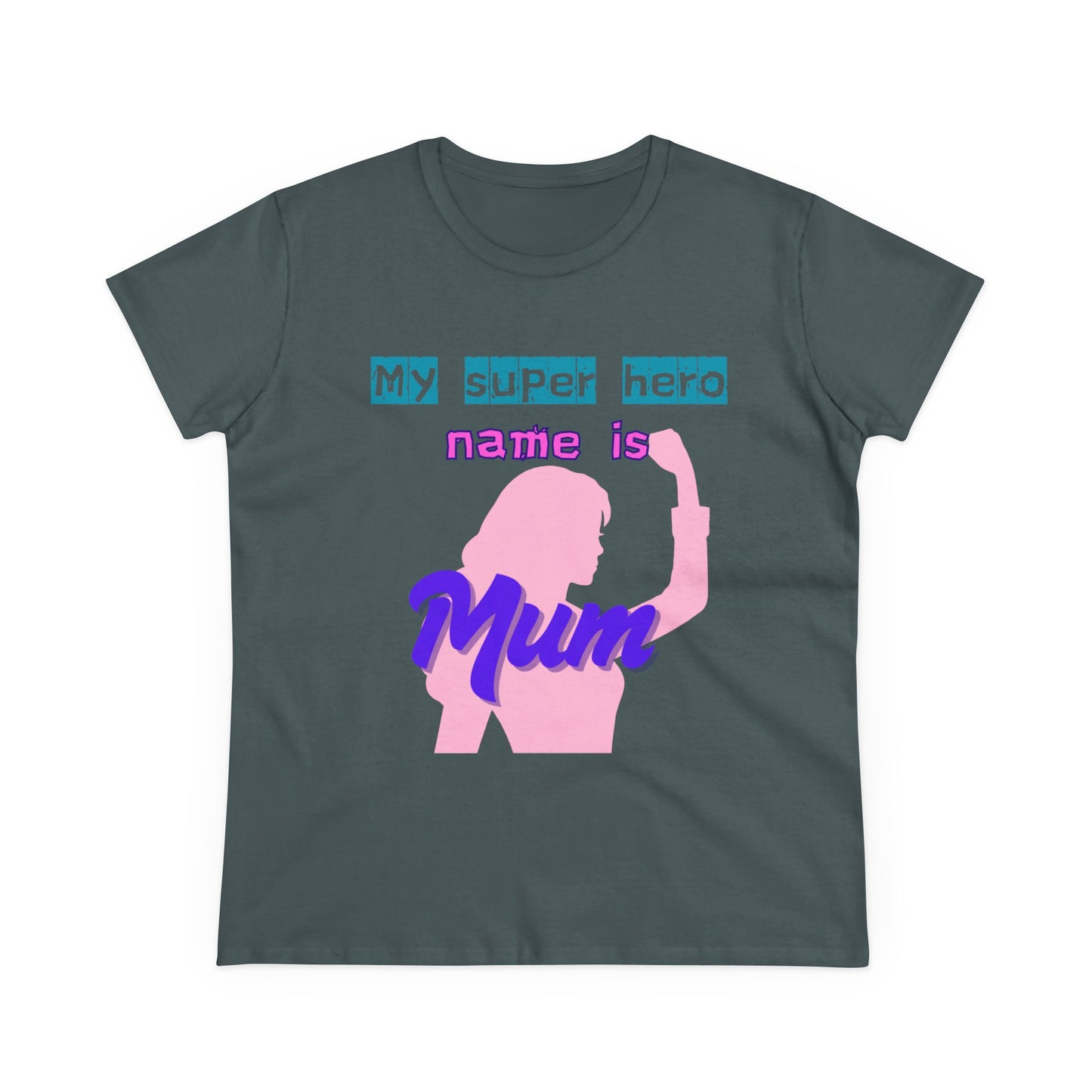 Super Mom Women's Midweight Cotton Tee - Fun Mother's Day Gift
