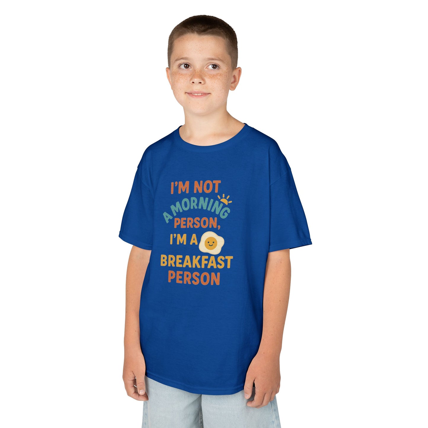 Funny Breakfast Kids Tee for Little Food Lovers, Kid's Cotton Shirt, Morning Humor Tee, Gift for Foodie Kids, Cute Toddler Outfit