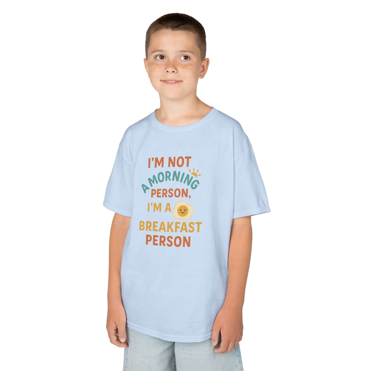 Funny Breakfast Kids Tee for Little Food Lovers, Kid's Cotton Shirt, Morning Humor Tee, Gift for Foodie Kids, Cute Toddler Outfit
