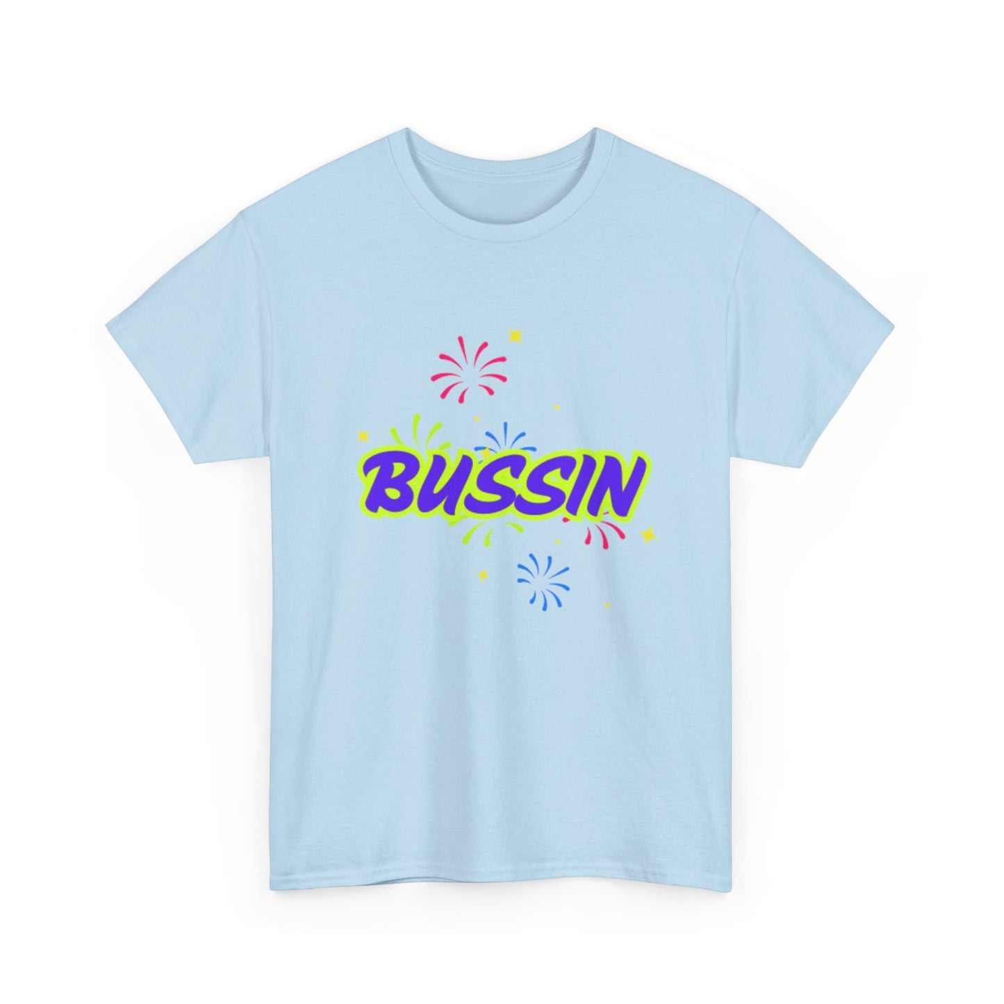 Bussin' Unisex Heavy Cotton Tee - Fun Graphic Shirt for Casual Wear