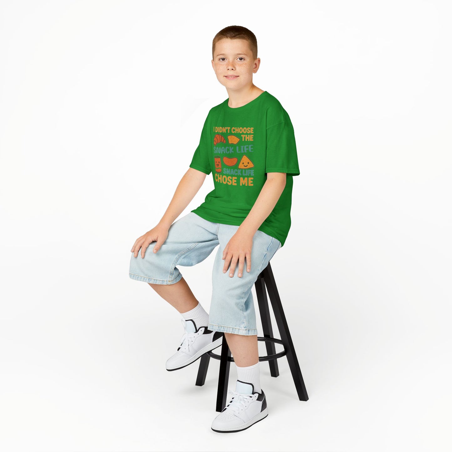 Snack Life Kids Tee, Funny Kids T-Shirt, Snack Lover Shirt, Birthday Gift for Kids, Cute Food Tee