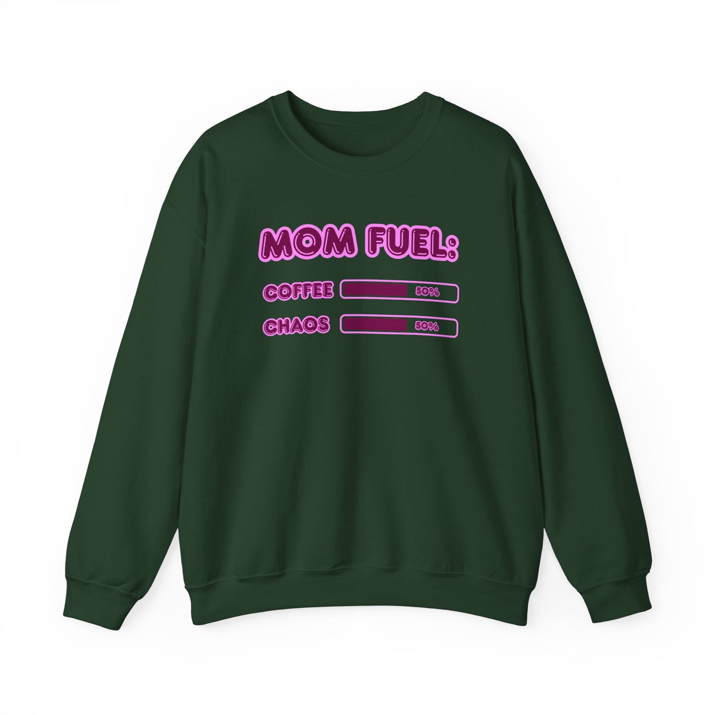 Mom Fuel Crewneck Sweatshirt - Comfortable and Fun Gift for Moms