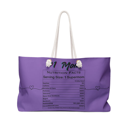 Mom's Weekender Bag - Perfect Gift for Supermoms, Travel Tote, Mother's Day, Stylish & Practical Diaper Bag, Gym Bag