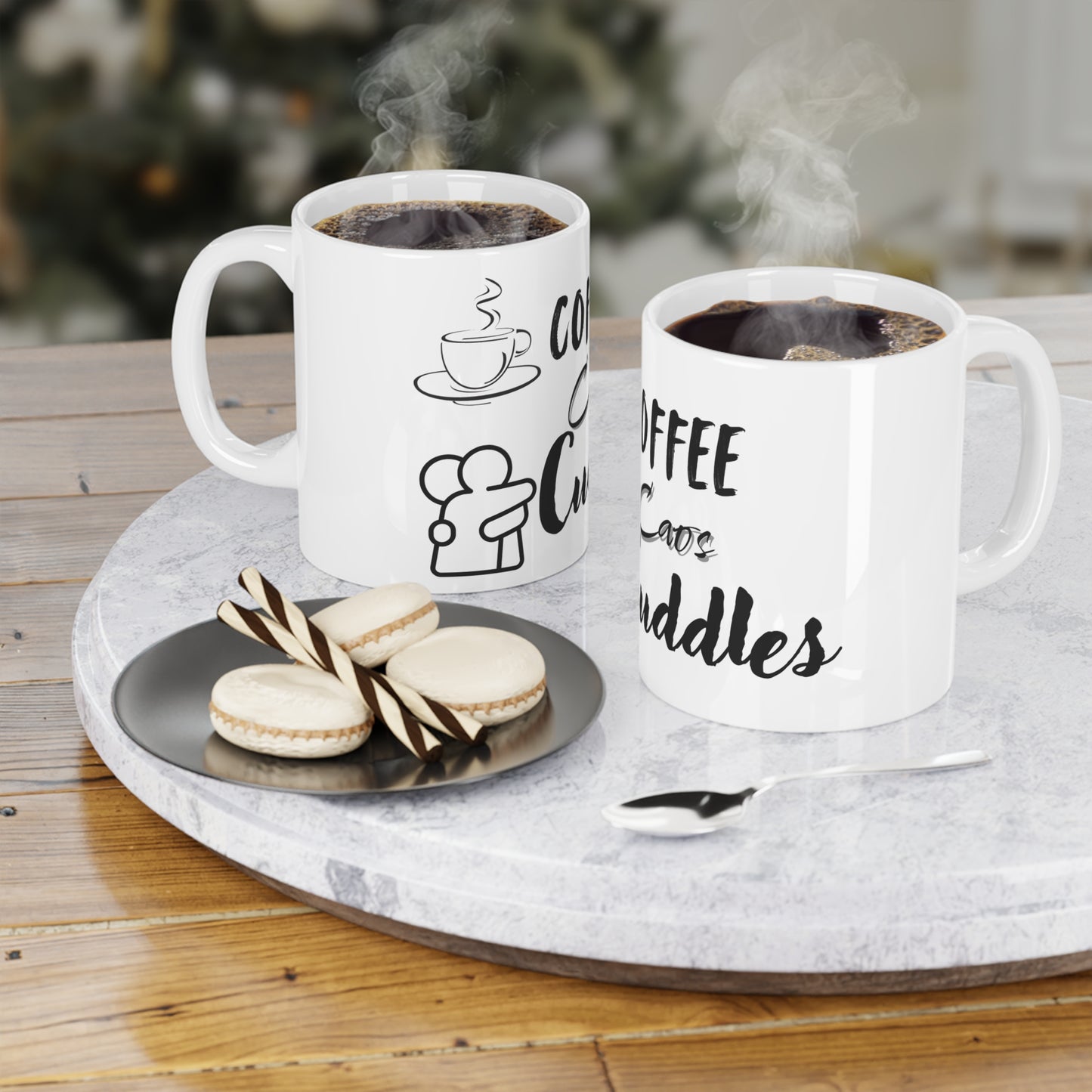 Coffee Chaos Cuddles Ceramic Mug - Perfect Gift for Coffee Lovers