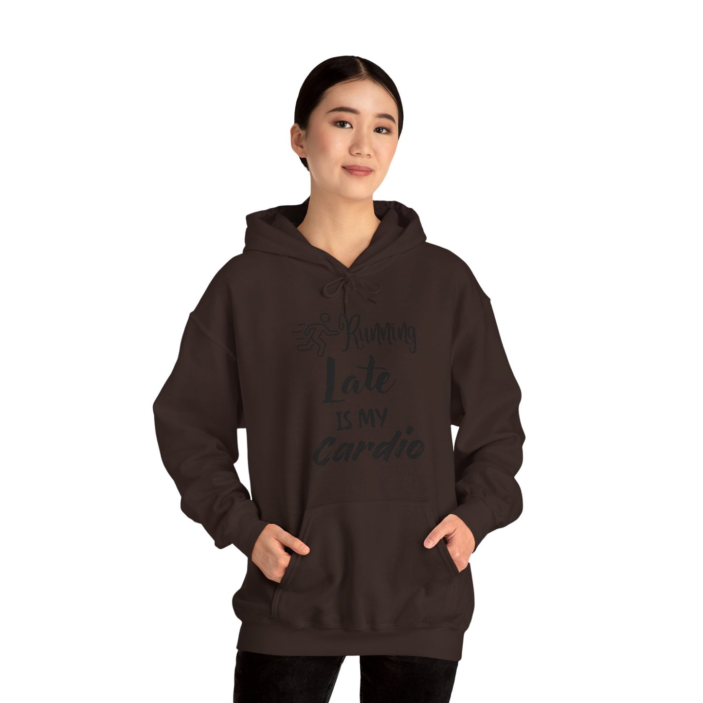 Running Late Is My Cardio Hoodie - Unisex Heavy Blend Sweatshirt