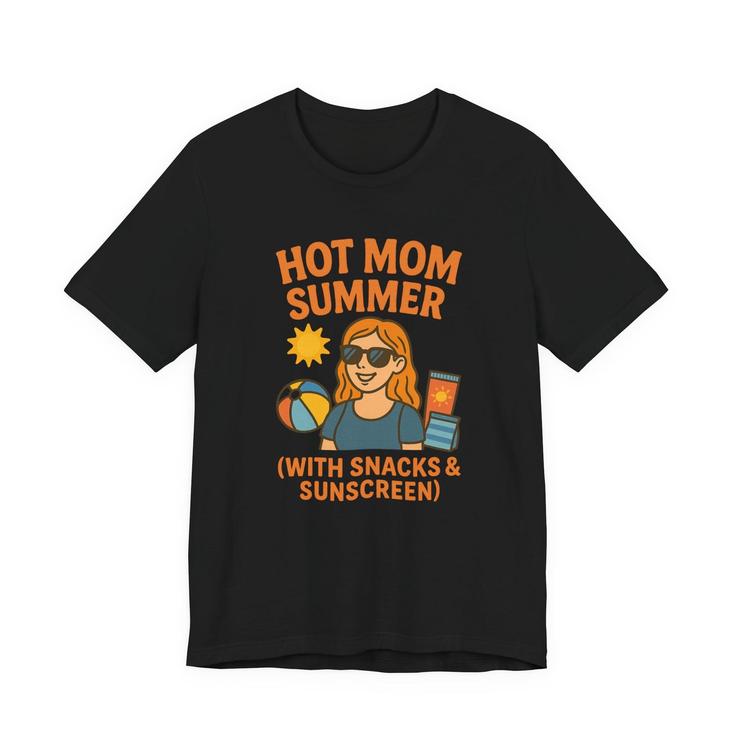 Hot Mom Summer Tee, Perfect for Summer Vacations, Mothers Day Gift, Family Outings, Beach Parties, Fun Summer Style