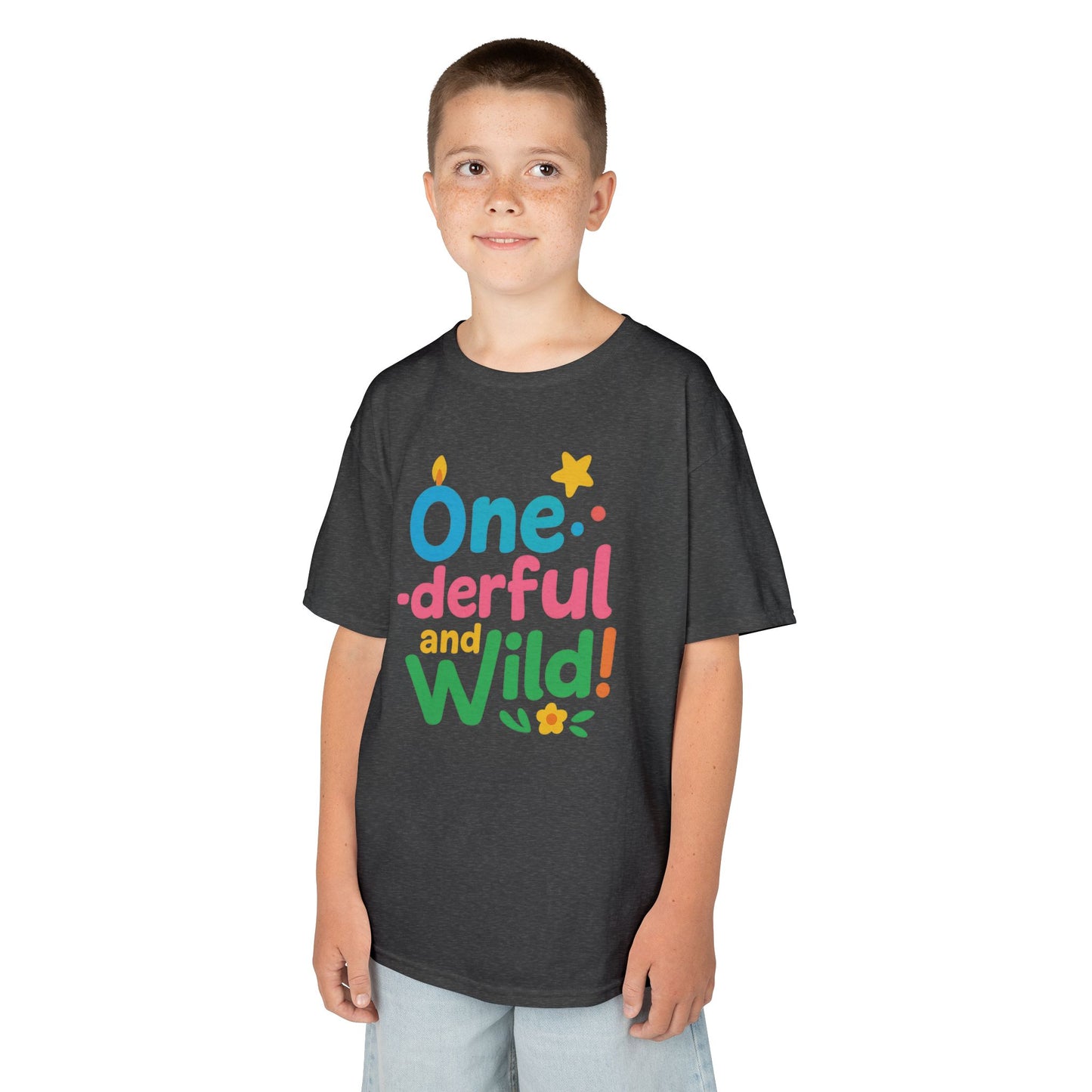 One-derful and Wild Kids Tee, Fun Birthday Gift, Toddler T-Shirt, Playful Cotton Shirt, Colorful Kids Apparel