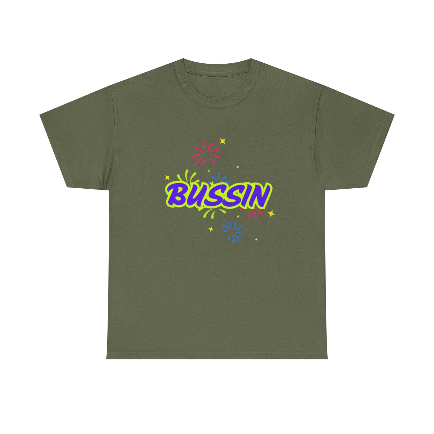 Bussin' Unisex Heavy Cotton Tee - Fun Graphic Shirt for Casual Wear