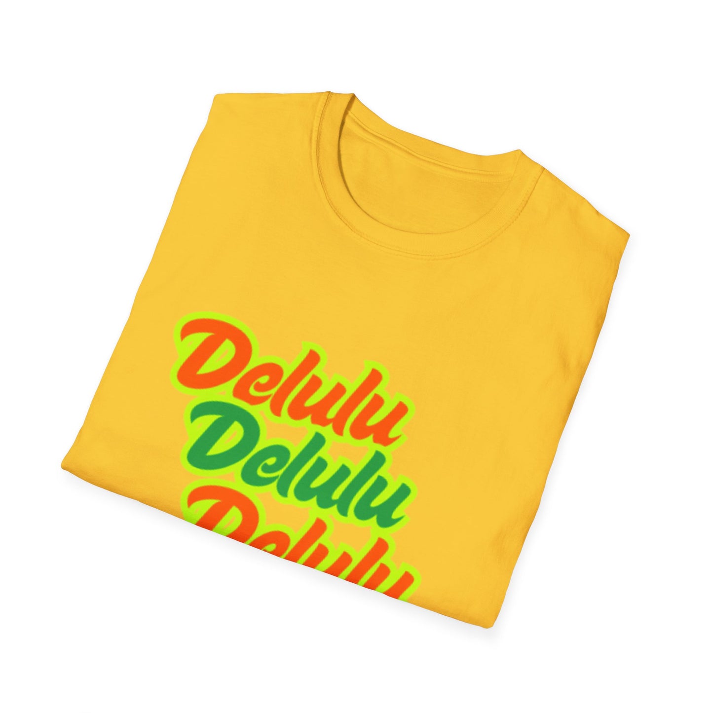 Colorful 'Delulu' Unisex Softstyle T-Shirt - Fun & Casual Fashion