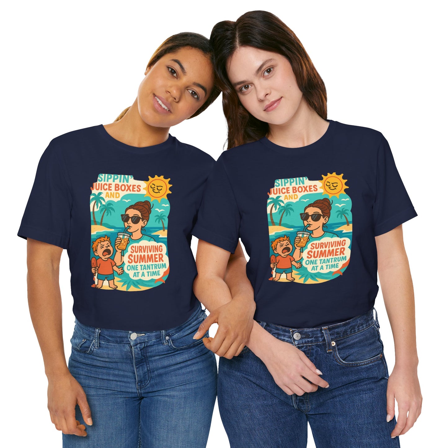 Summer Survival Tee: Fun Family Vibe, Perfect for Mommies, Beach Days, and Playdates, Gifts for Moms, Summer Apparel