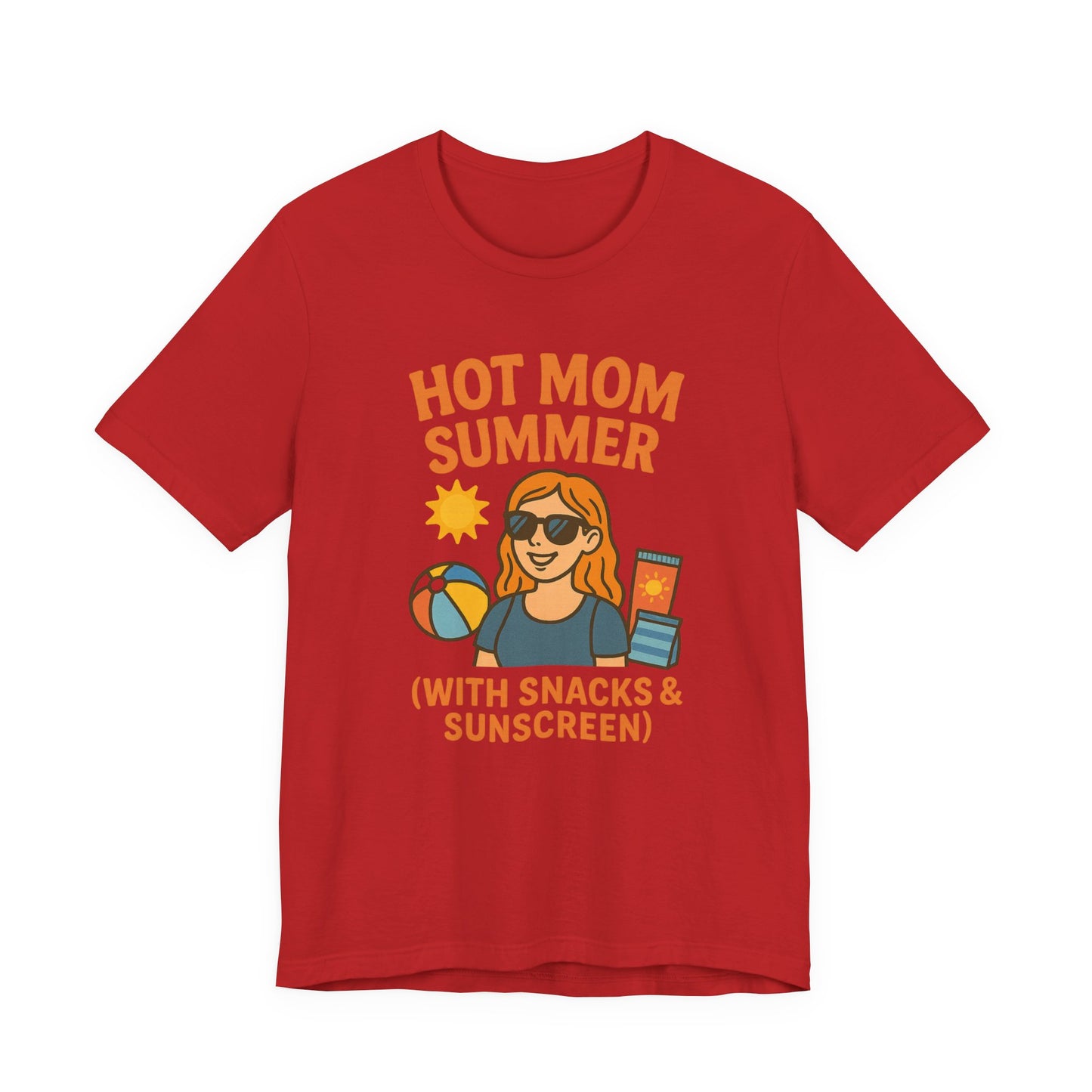 Hot Mom Summer Tee, Perfect for Summer Vacations, Mothers Day Gift, Family Outings, Beach Parties, Fun Summer Style