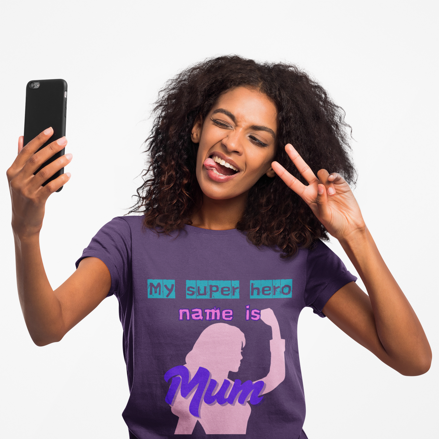 Super Mom Women's Midweight Cotton Tee - Fun Mother's Day Gift