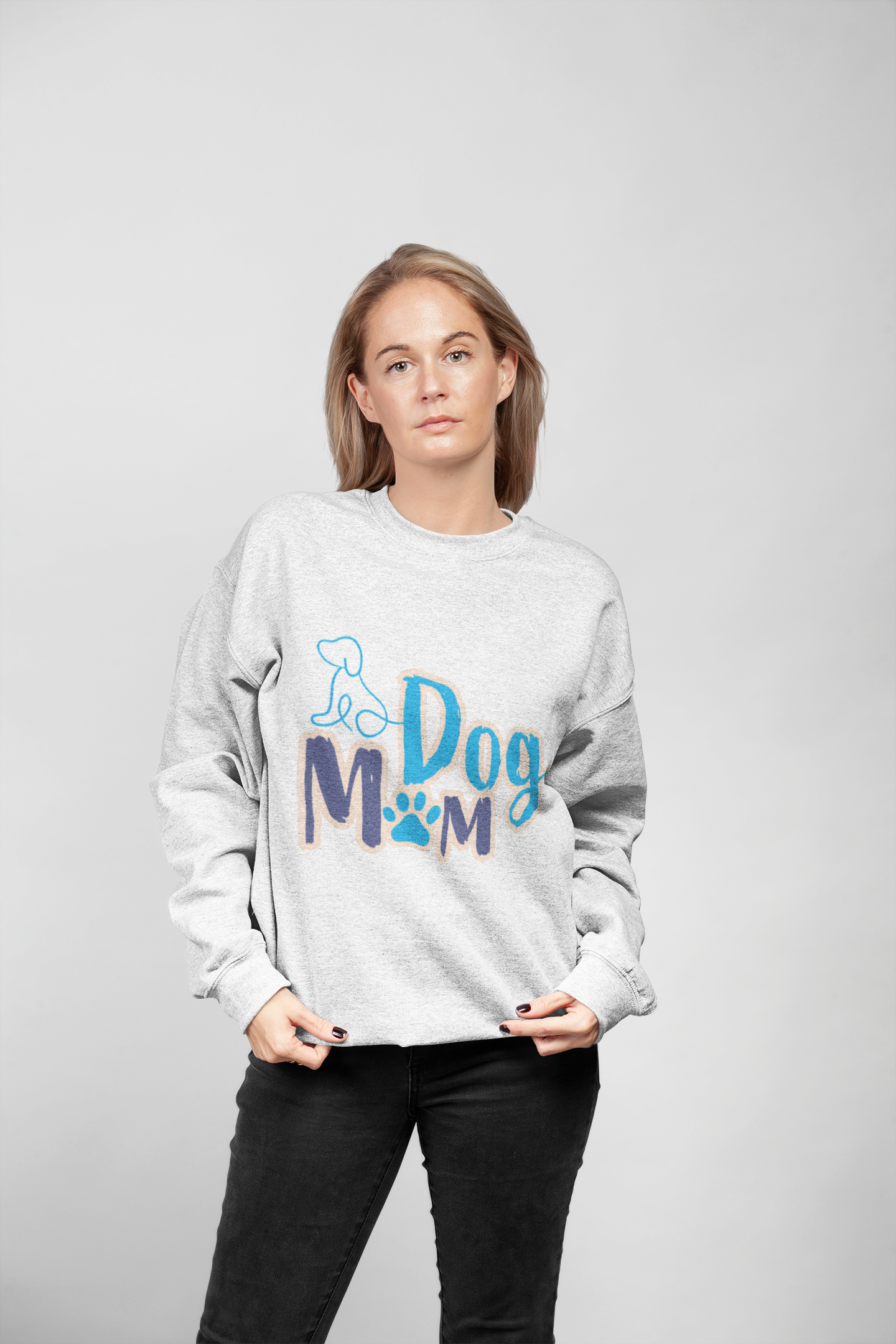 Dog Mom Sweatshirt, Unisex Dog Lover Crewneck, Pet Owner Gift, Cozy Casual Wear, Birthday & Holiday Gift for Dog Lovers