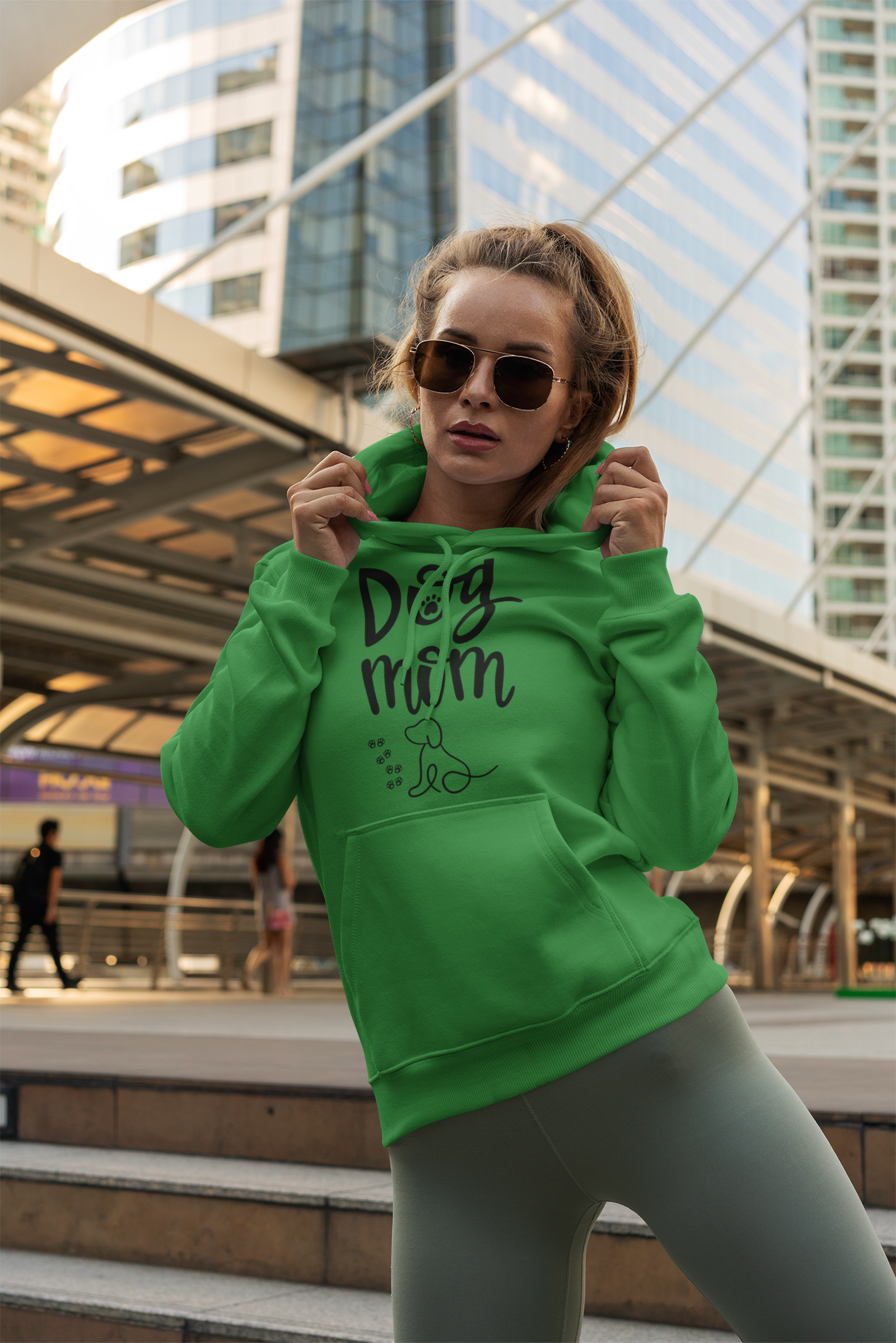 Dog Mom Hooded Sweatshirt, Cute Dog Lover Gift, Pet Owner Apparel, Cozy Sweatshirt for Dog Lovers, Animal Lover Hoodie
