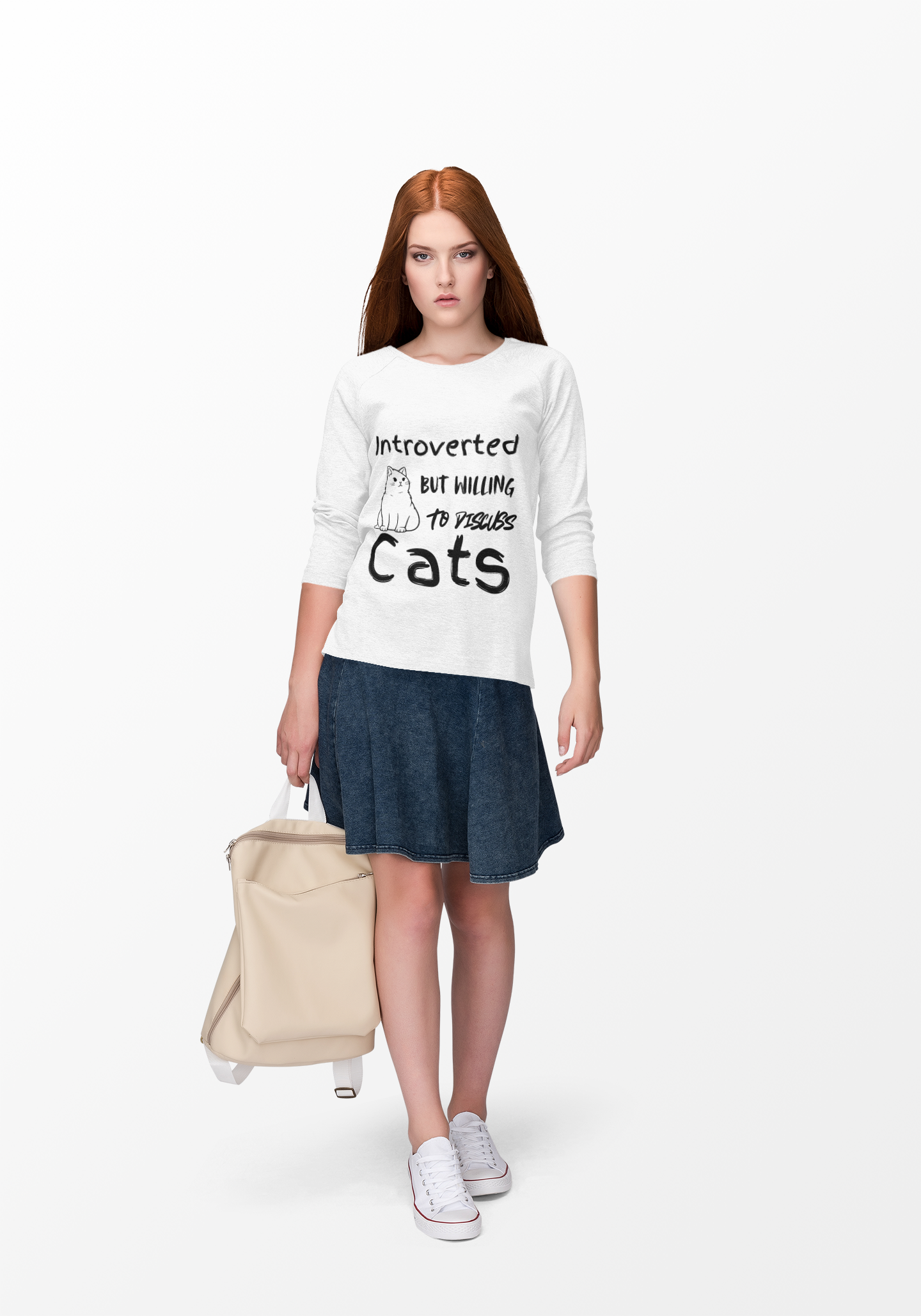 Introverted Cats Crewneck Sweatshirt - Perfect for Cat Lovers and Introverts