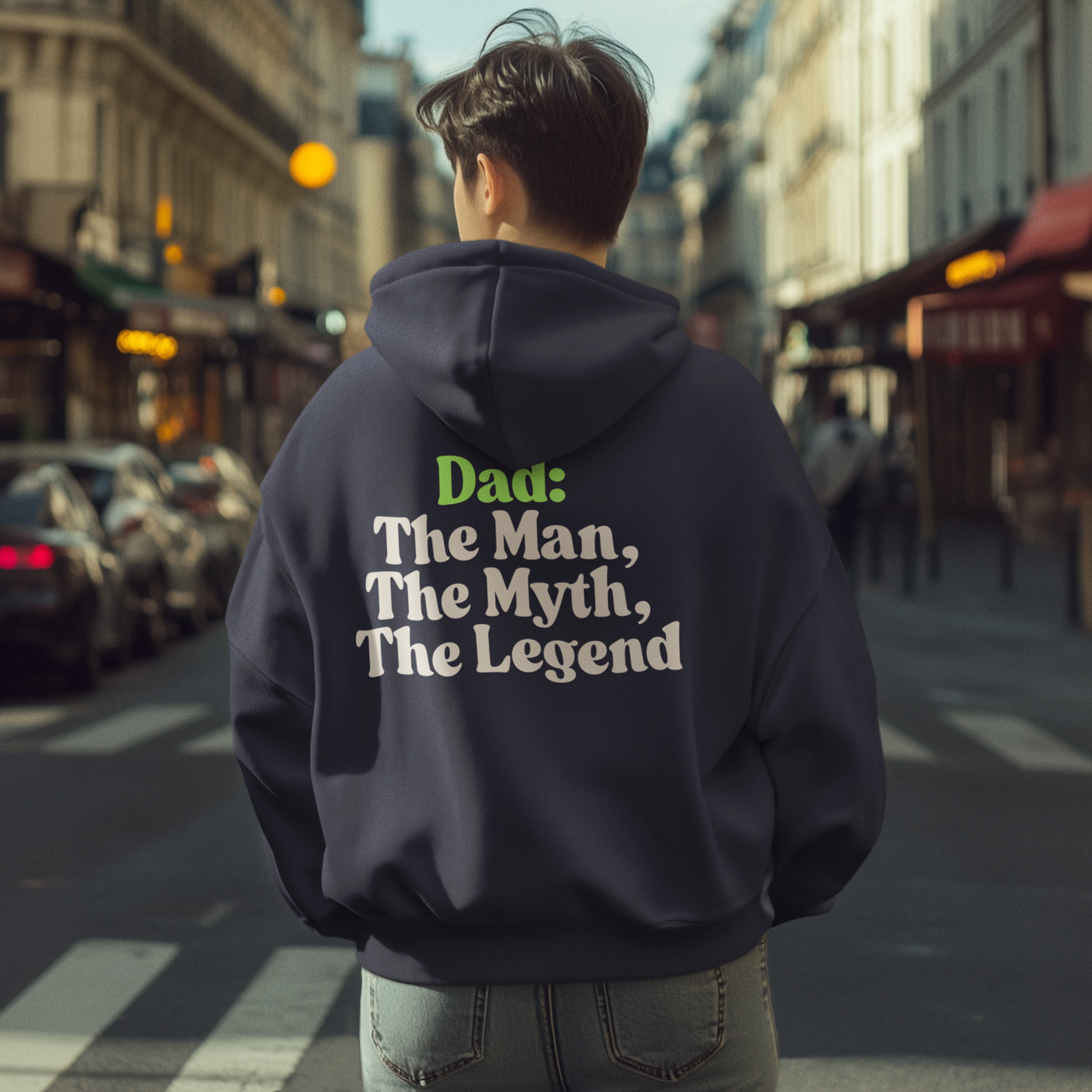 Dad Hoodie - Perfect Gift for Fathers, Birthday, Father's Day, Casual Wear - Back print only