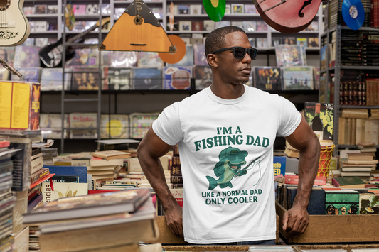 Fishing Dad Humor Tee - Perfect Gift for Father's Day, Fishing Enthusiasts, Casual Wear, Family Gatherings, Summer Fun
