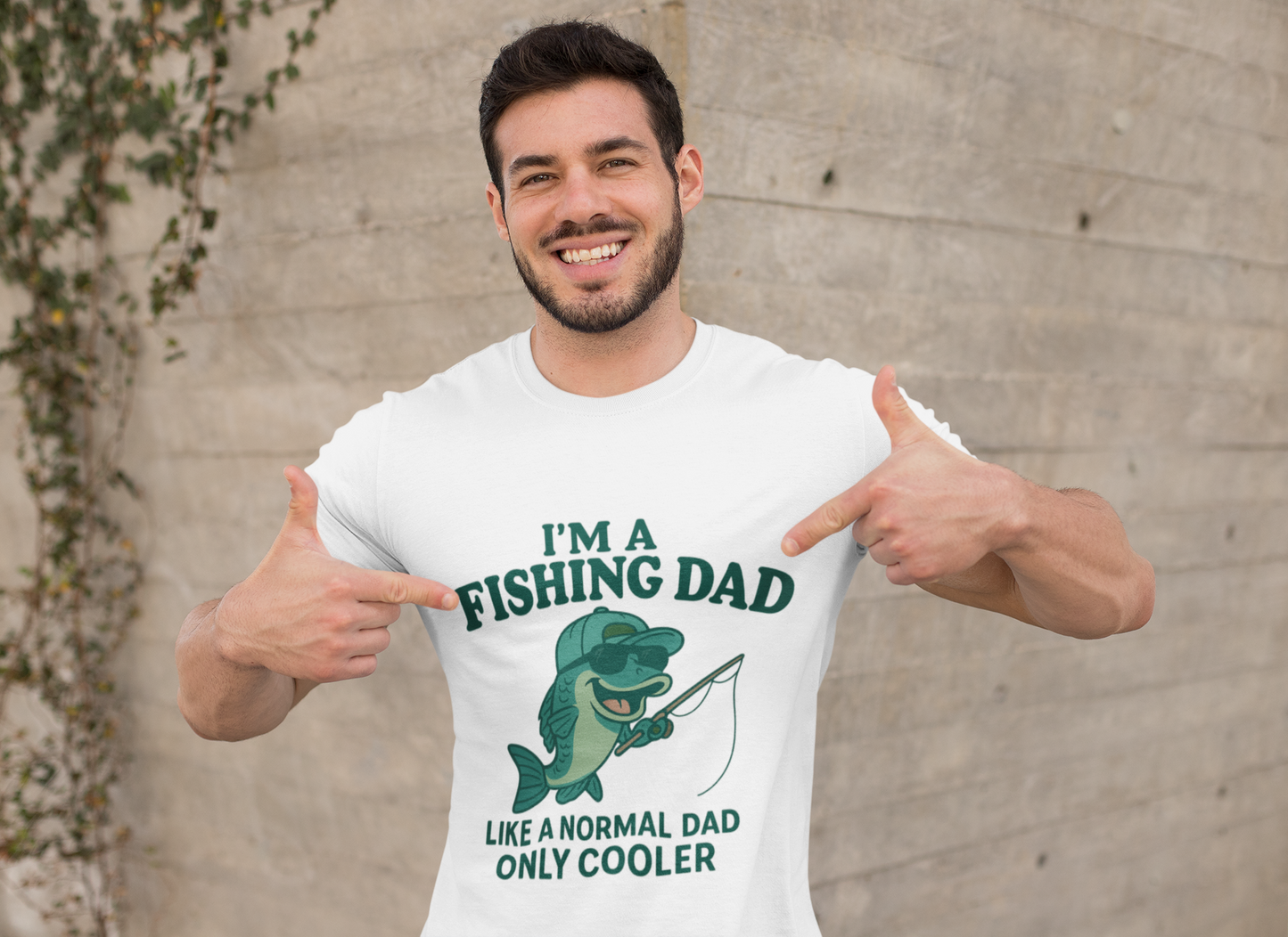Fishing Dad Humor Tee - Perfect Gift for Father's Day, Fishing Enthusiasts, Casual Wear, Family Gatherings, Summer Fun