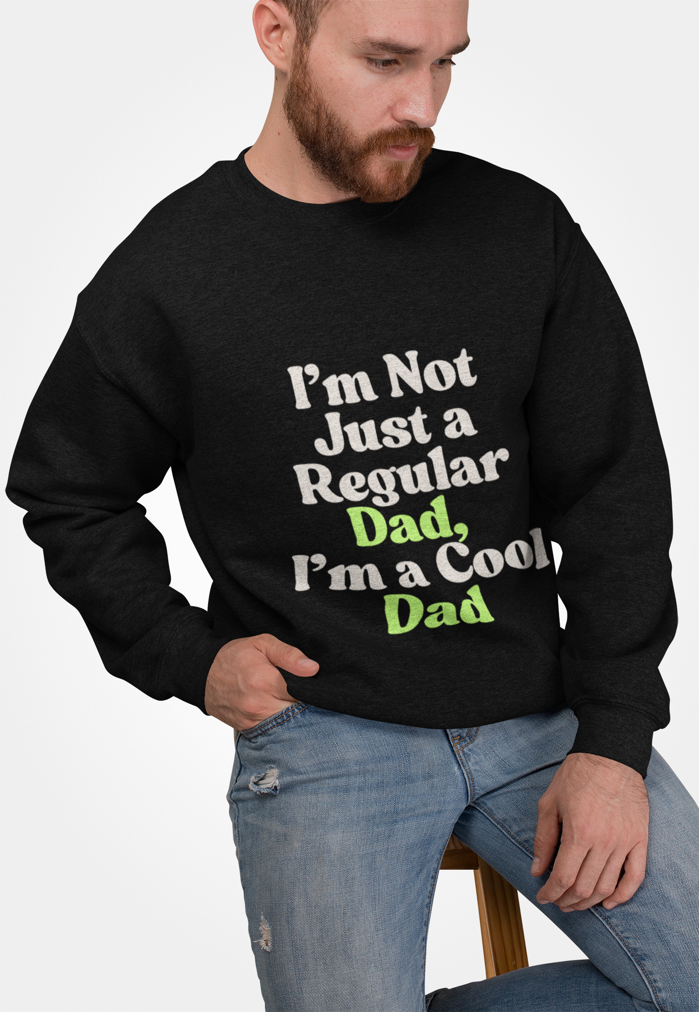 Cool Dad Crewneck Sweatshirt | Unisex Gift for Father's Day, Dad's Birthday, Casual Wear, Funny Gifts for Dads, Relaxed Fit