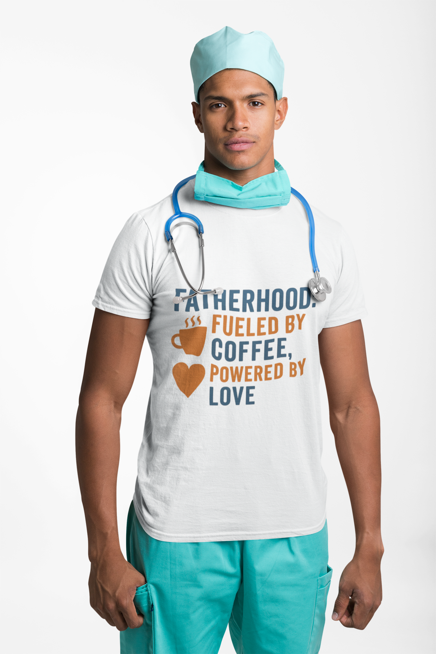 Fatherhood Coffee T-Shirt, Dad Shirt, Gift for Fathers, Unique Father's Day Tee, Casual Love Quote Tee