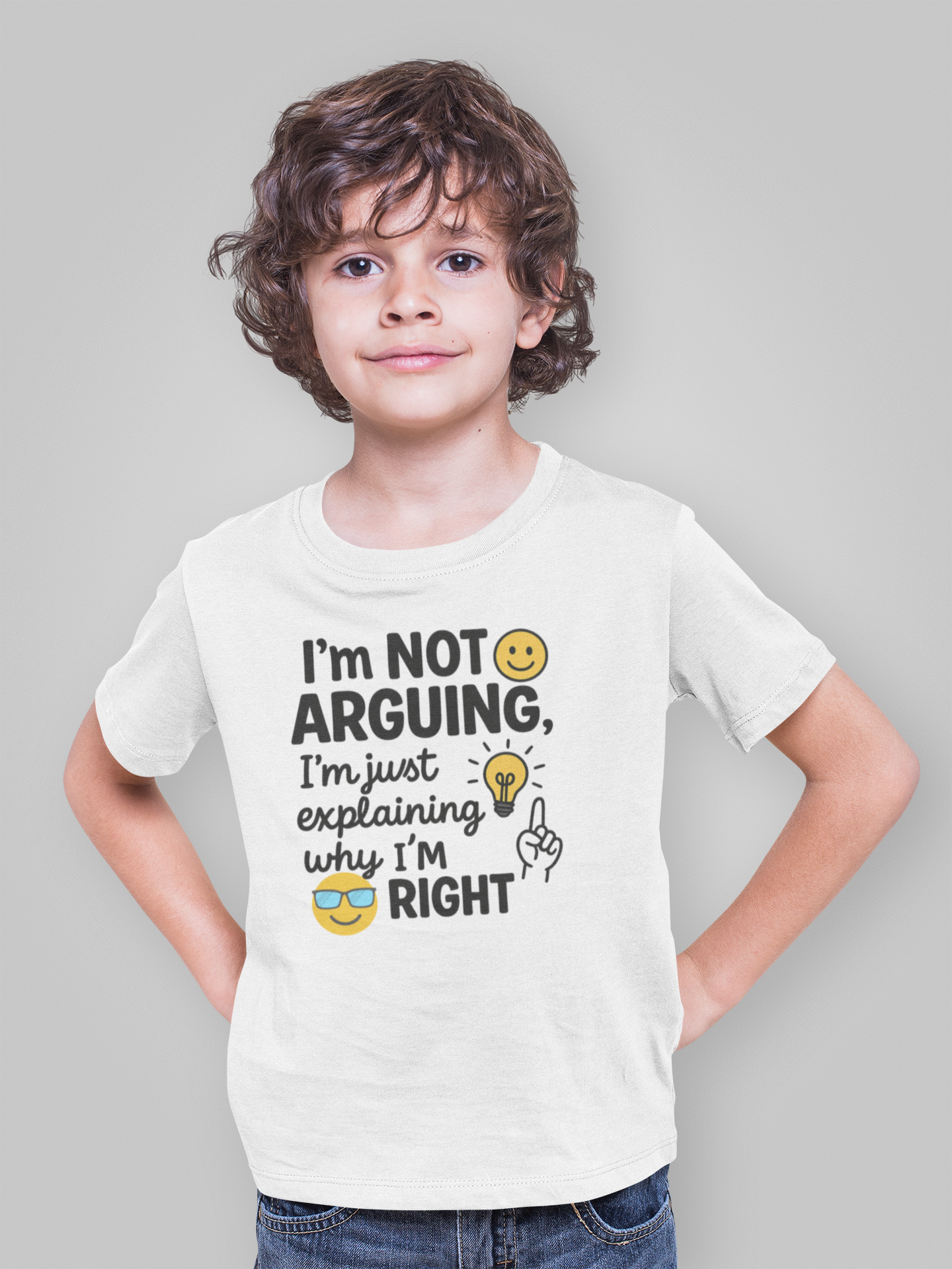 Kids Humor Tee - I'm Not Arguing, Just Explaining | Funny Kids Shirt, Gift for Birthdays, Family Events, Casual Wear