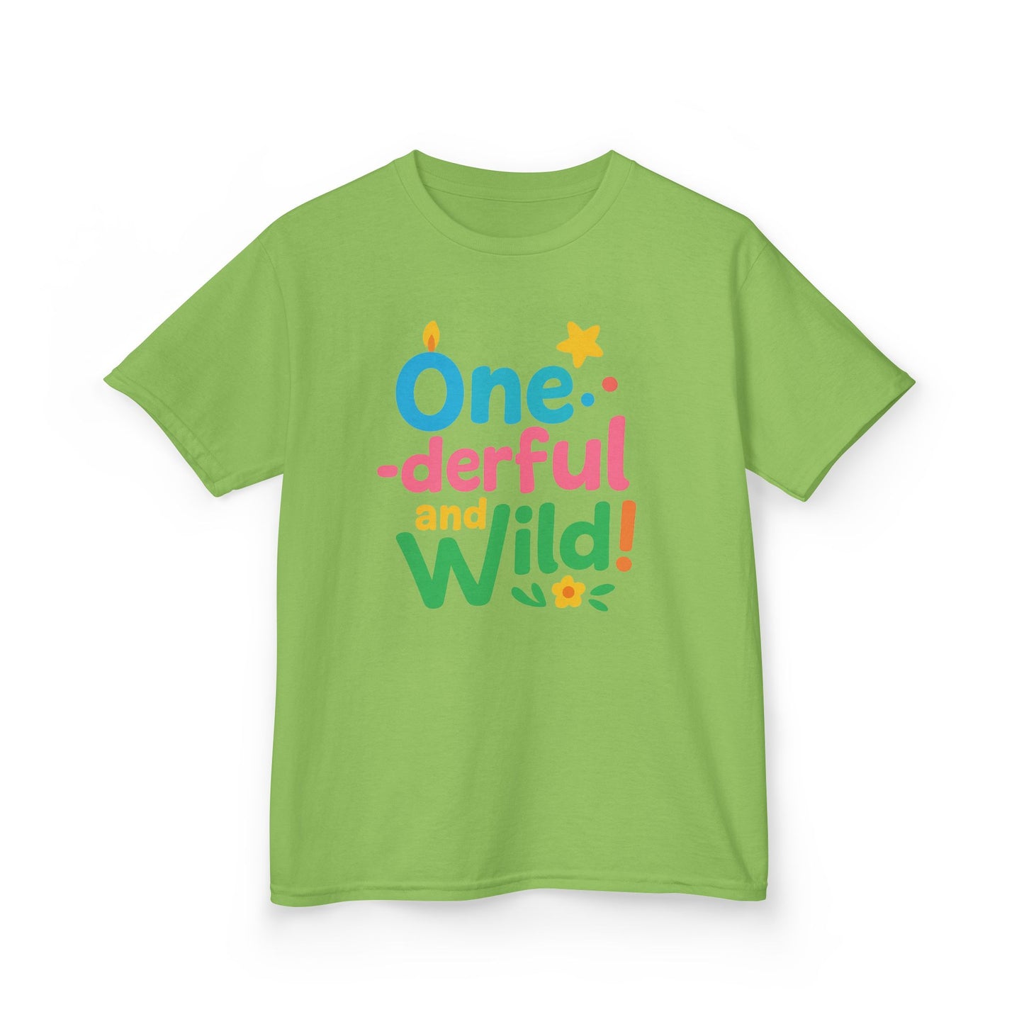One-derful and Wild Kids Tee, Fun Birthday Gift, Toddler T-Shirt, Playful Cotton Shirt, Colorful Kids Apparel
