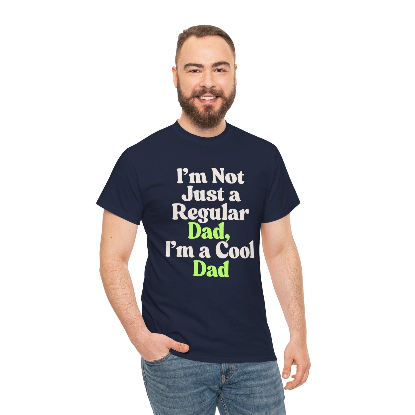 Cool Dad Unisex Heavy Cotton Tee | Funny Dad T-Shirt, Father's Day Gift, Casual Wear, Family Gathering, Gift for Him