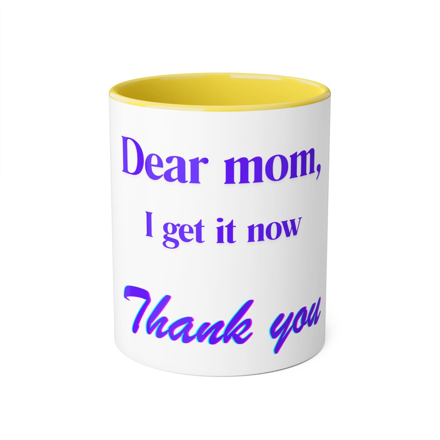 Inspirational Thank You Mug for Moms - 11oz Accent Coffee Cup