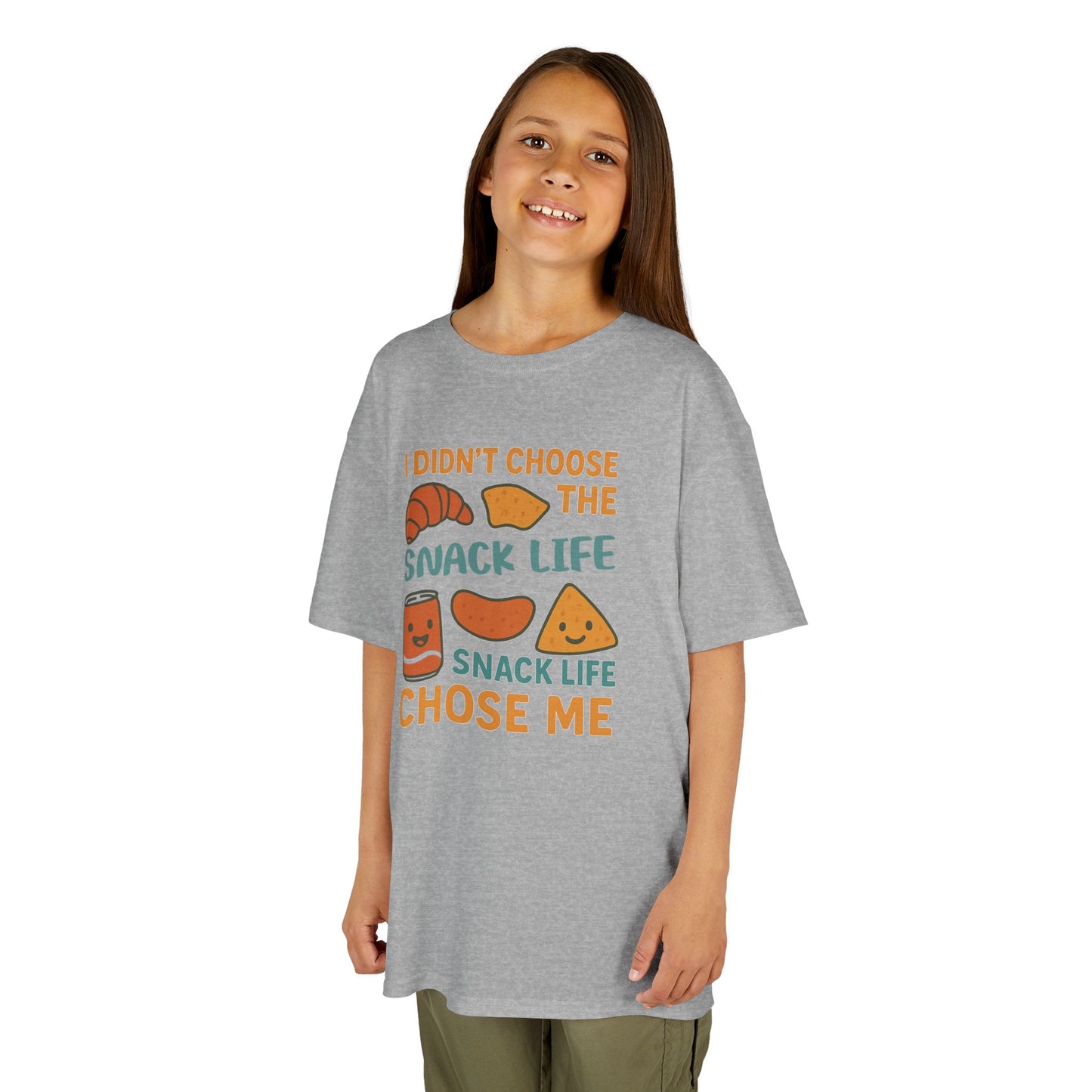 Snack Life Kids Tee, Funny Kids T-Shirt, Snack Lover Shirt, Birthday Gift for Kids, Cute Food Tee