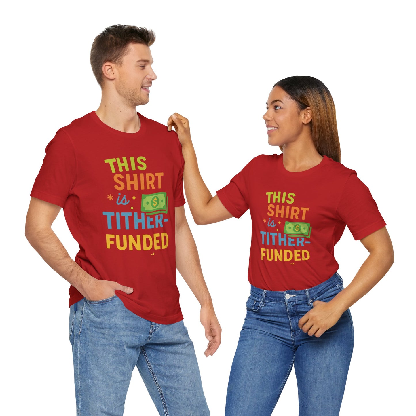 T-Shirt with Fun Funding Design, Humor Tee for Casual Wear, Unique Gift for Gamers, Great for Birthdays and Events, Playful and Stylish